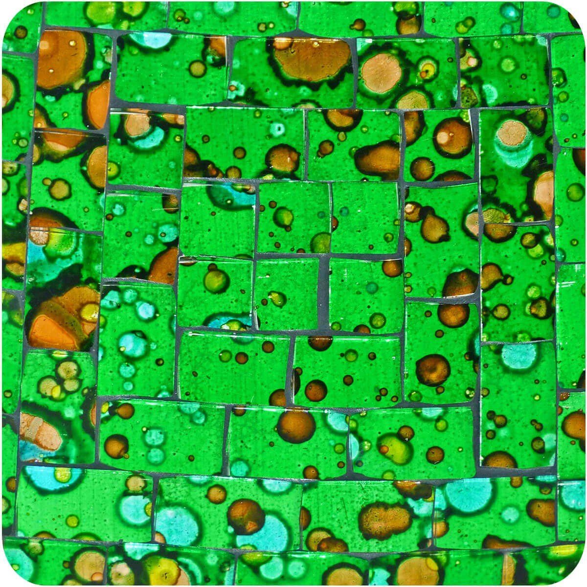 Dekoschale SIMANDRA Quadrat Stück) (1 ca. Mosaik bunt B: Schale cm Grün 15