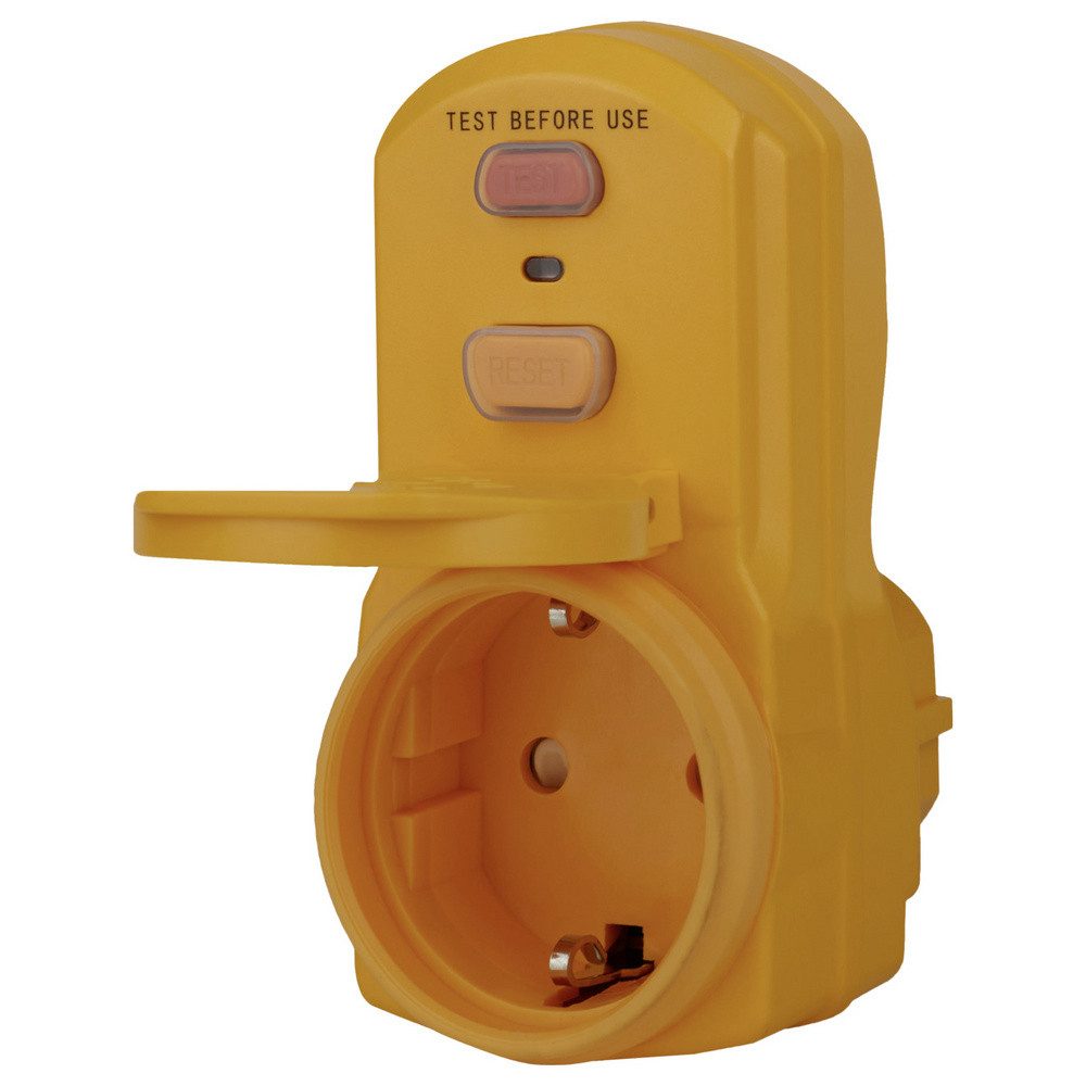 Brennenstuhl Personenschutzstecker Brennenstuhl 1290660 Personenschutz-Zwischenstecker PRCD 230 V Gelb I – Bild 2 von 5