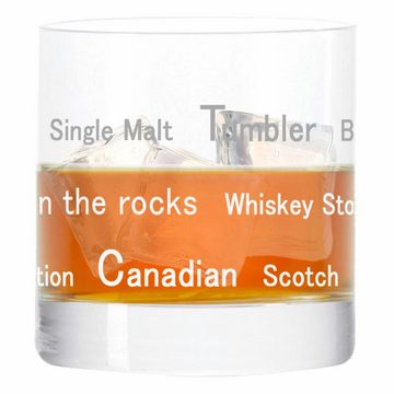 LEONARDO Whiskyglas Whiskytumbler Stil 01, Glas, lasergraviert