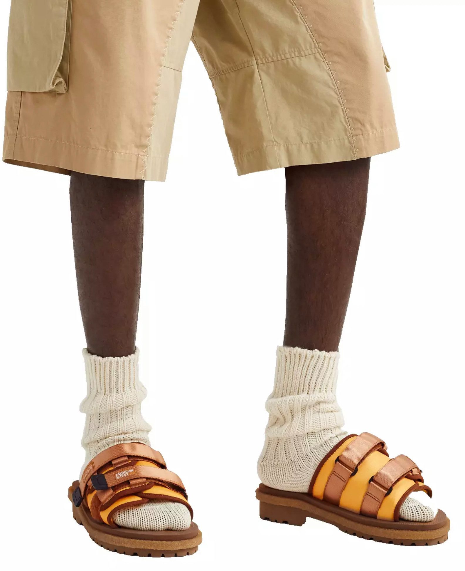 MONCLER X SUICOKE Moto Mountain Ripstop Vibram Sohle Обувь Sandale Riemen mit VELCRO®-Verschluss, Vibram-Sohle für ideale Dämpfung