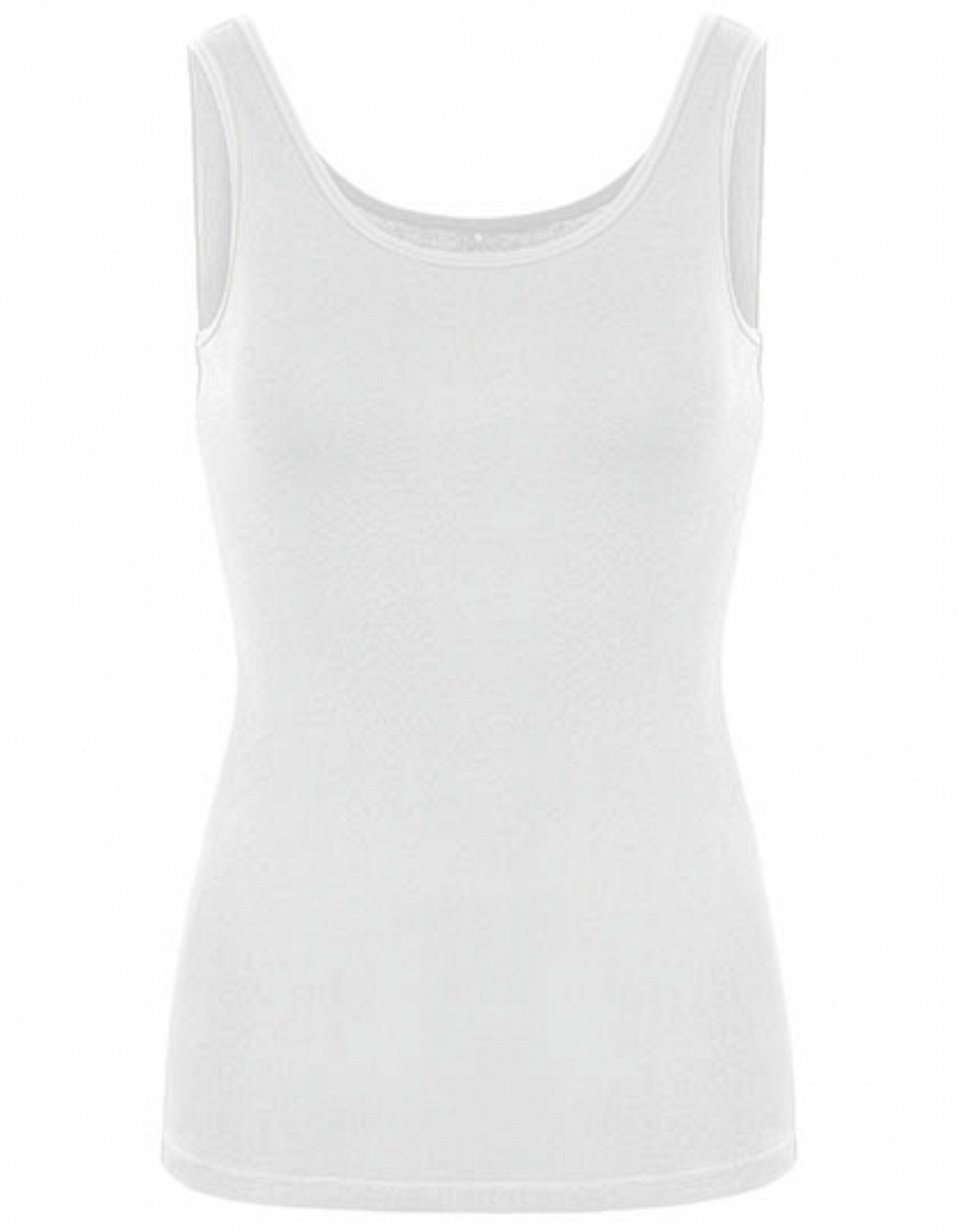 HRM Tanktop Damen Stretch Tanktop aus Baumwolle – figurbetont & elastisch (1-tlg) Gr. XS bis 3XL