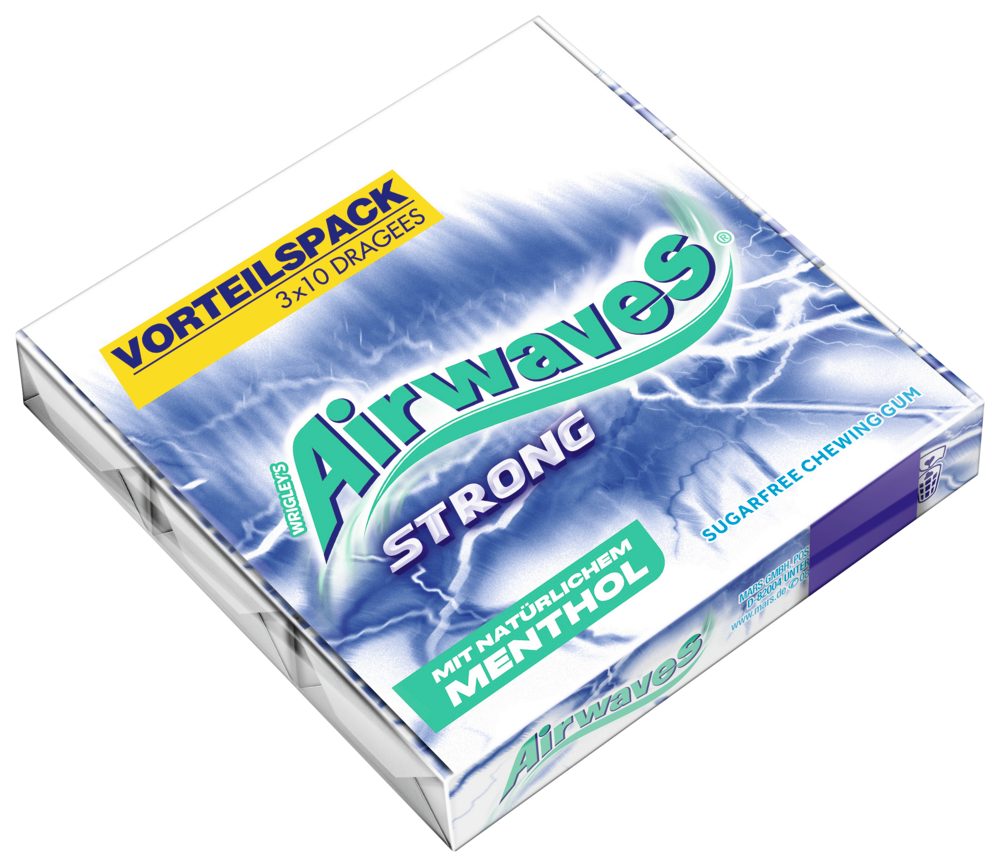 Airwaves Süßigkeit AIRWAVES STRONG Multipack 20x3x10 Dragees