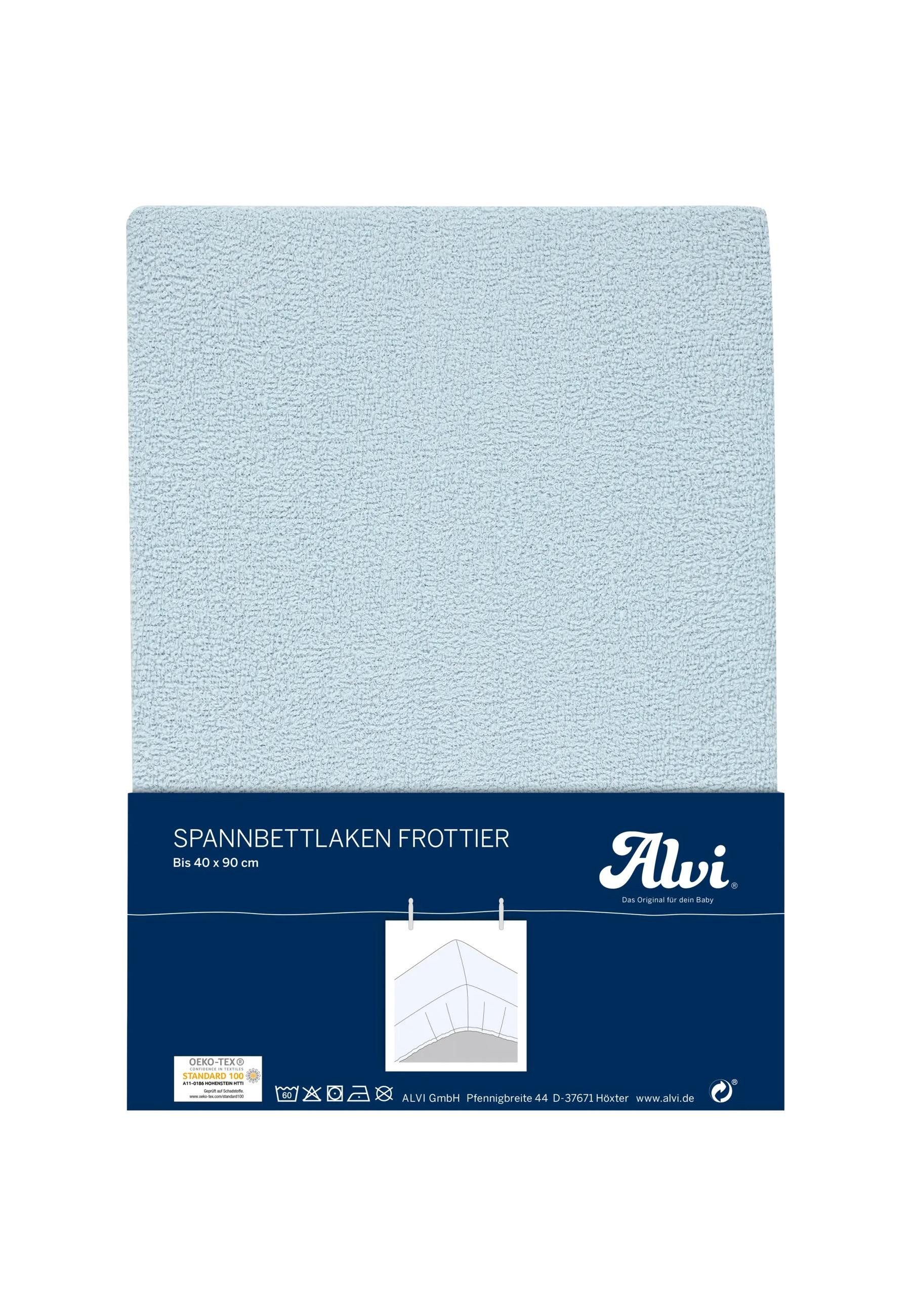 Alvi® Spannbettlaken Spannlaken Frottier, Frottier, Gummizug: rundum, (1 Stück), faltenfrei durch Gummizug