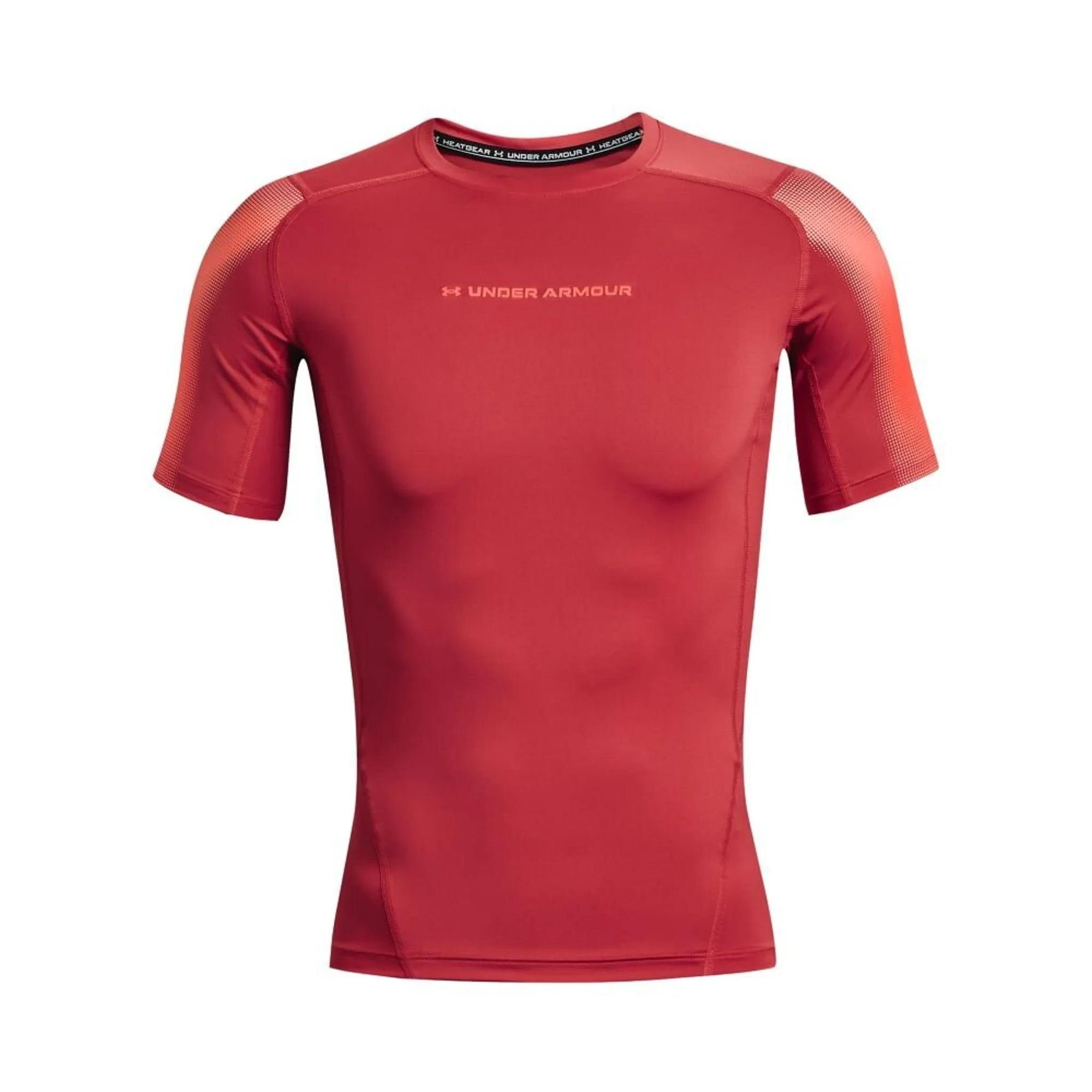 HeatGear Funktionsshirt Novelty Under Shirt Armour® Herren Rot Kurzarm