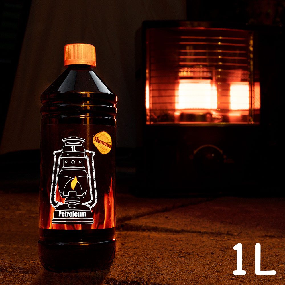 Flameup Petroleum Petroleum für Petroleumheizung Petroleumofen Petroleumlampe 1 Liter, 1 l