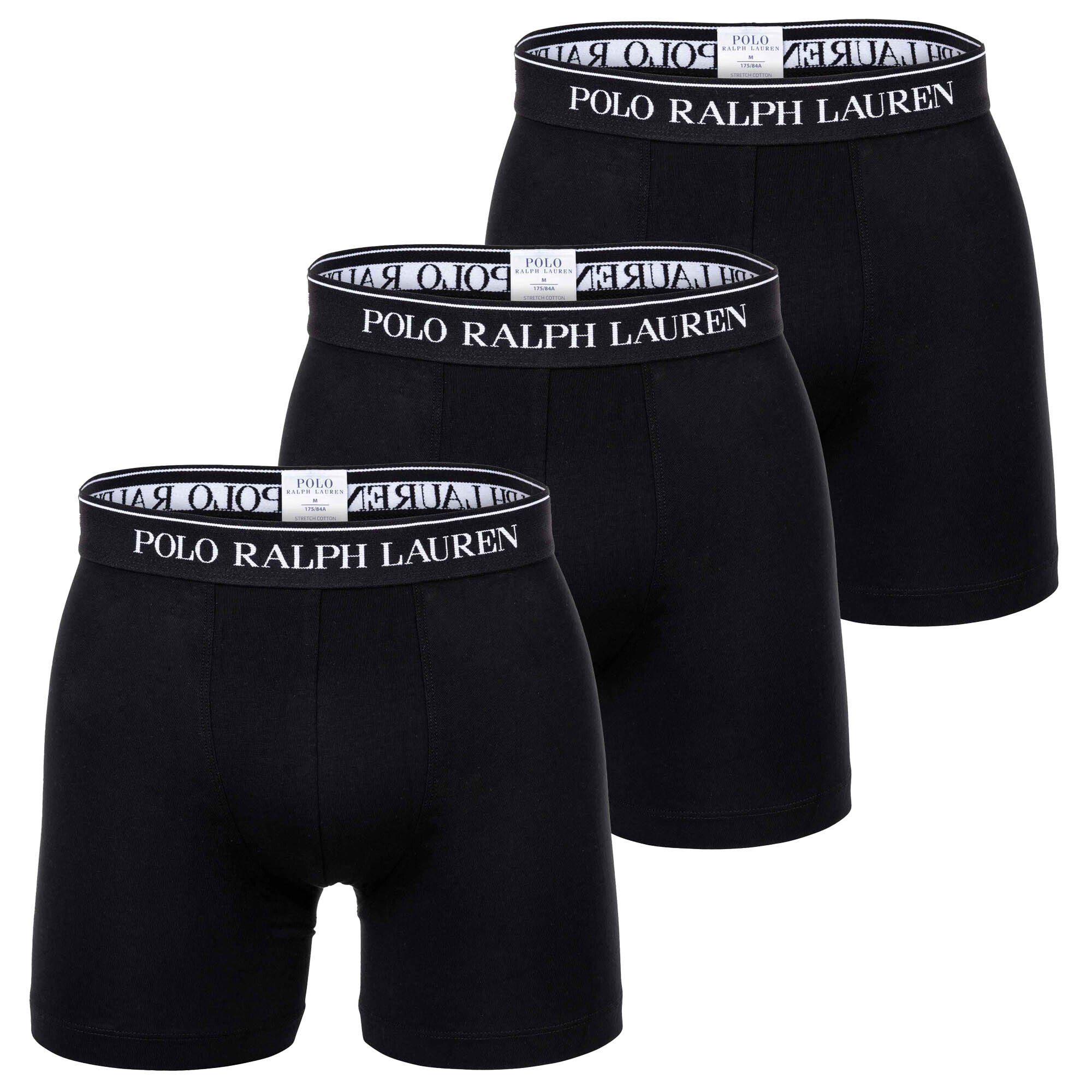 Polo Ralph Lauren Boxer Herren Boxer Shorts, 3er Pack - BOXER BRIEF - 3 Schwarz