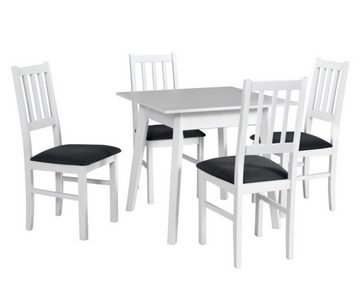MOEBLO Stuhl Beso 01 (Esszimmerstuhl, Sonoma + Schwarz (kronos 7), Polsterstühle, Holzstühle, Esszimmerstühle), (BxHxT): 43x90x40cm