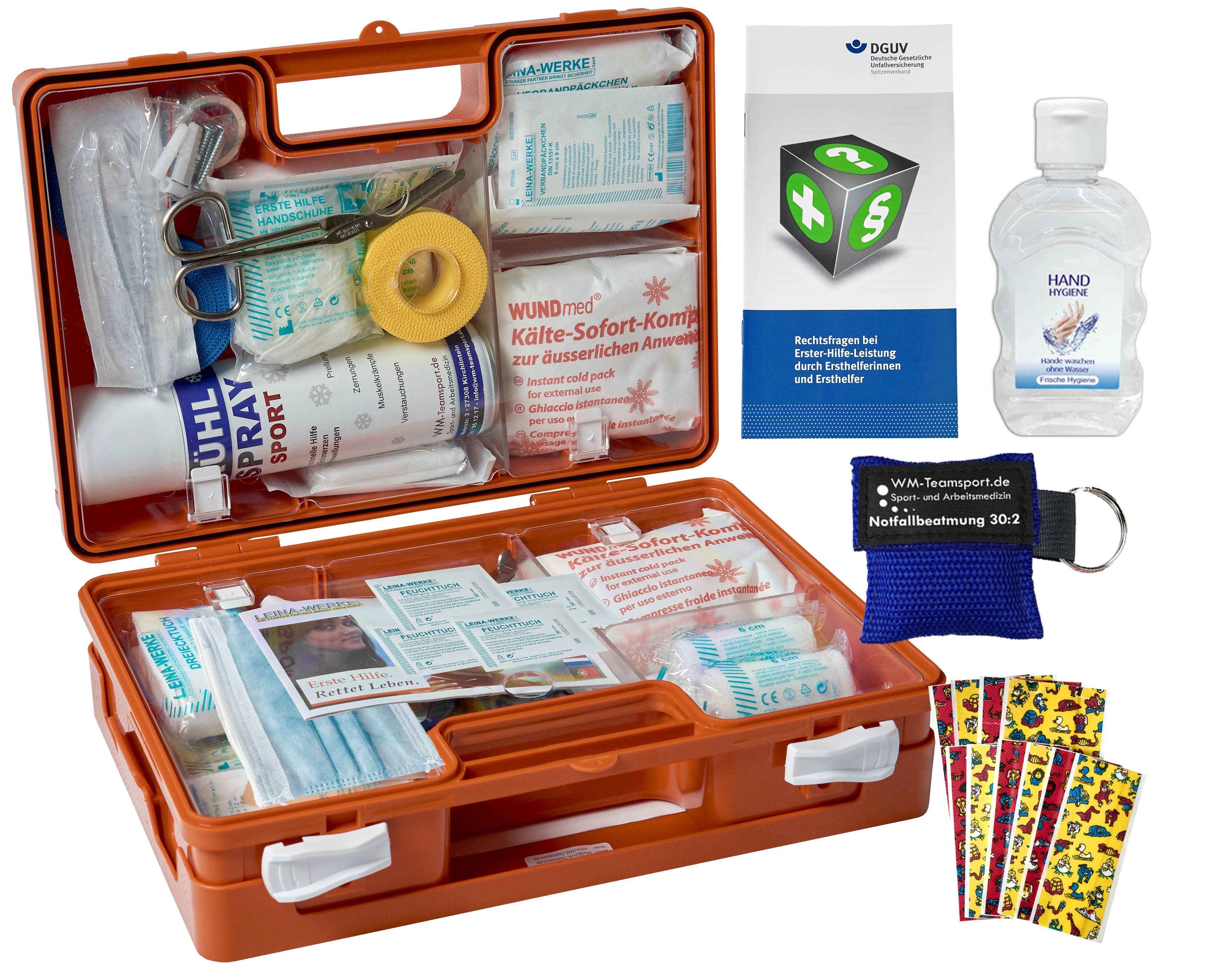WM-Teamsport Erste-Hilfe-Koffer Sport-Sanitätskoffer S1 PLUS - Erste-Hilfe DIN 13157 inkl. DIN 13164