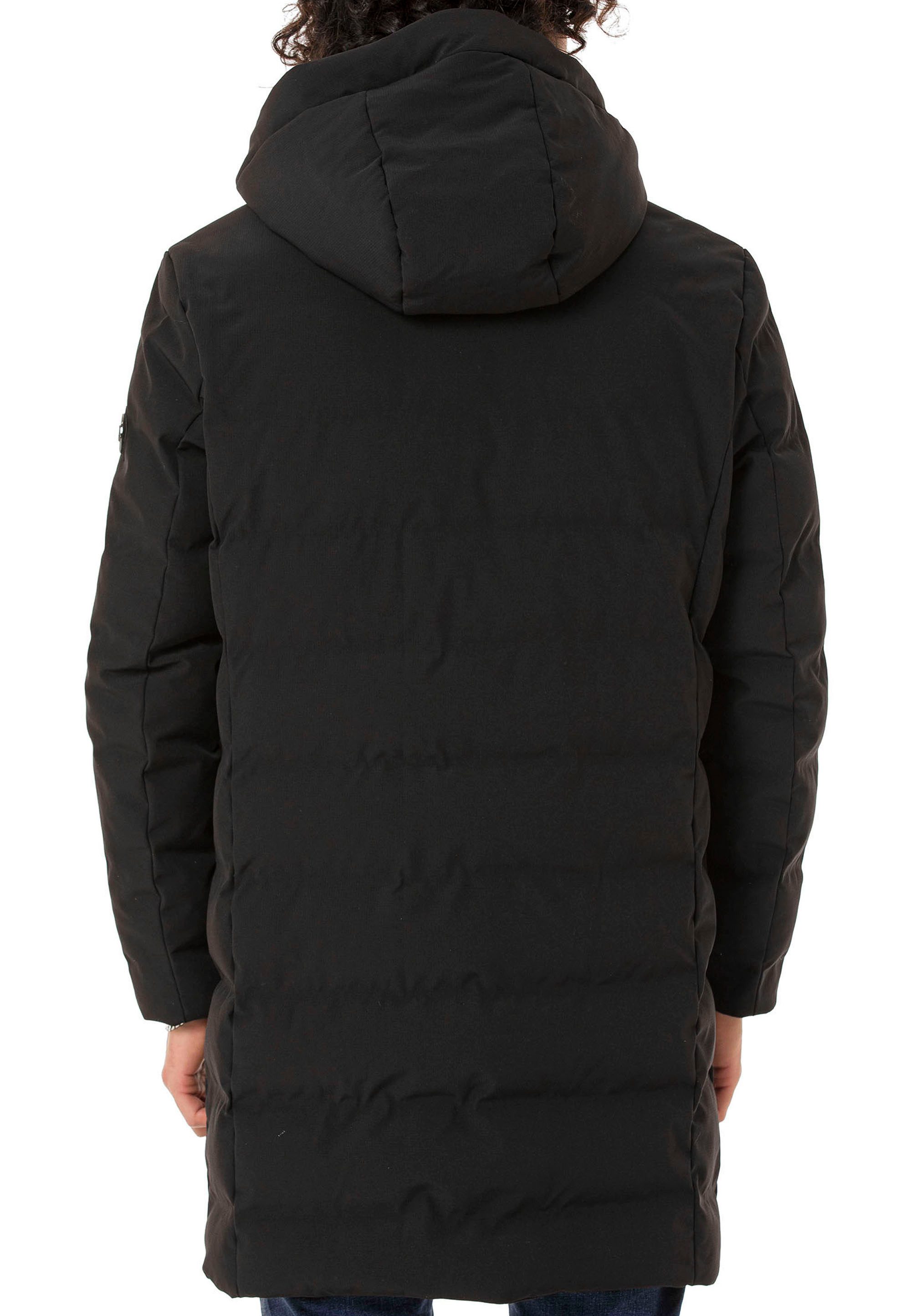RedBridge Steppmantel mit Kapuze und Reißverschluss Wärmende Winterjacke Wattierte Füllung für zuverlässige Wärme – Bild 4 von 5