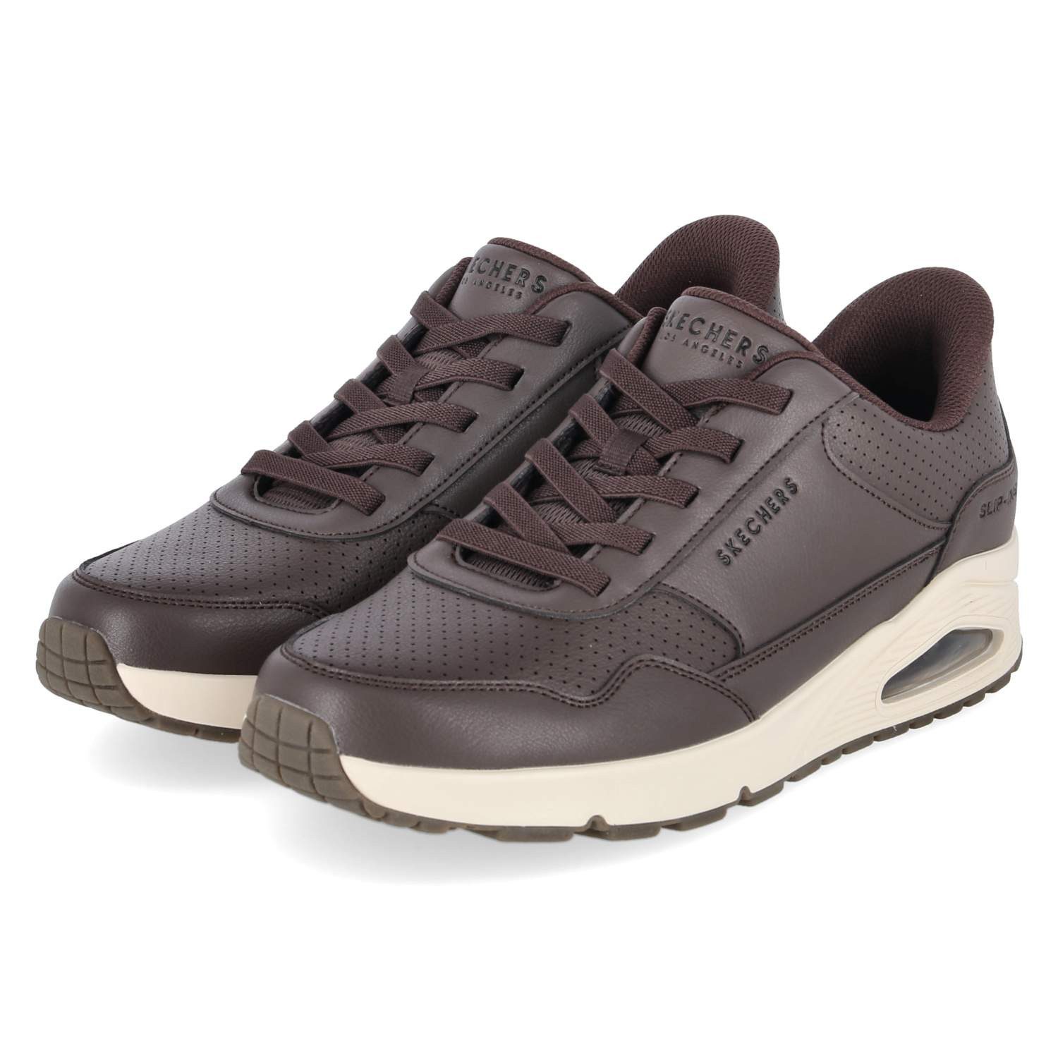 Skechers 183023 CHOC Herren Synthetik brown Schnürschuh