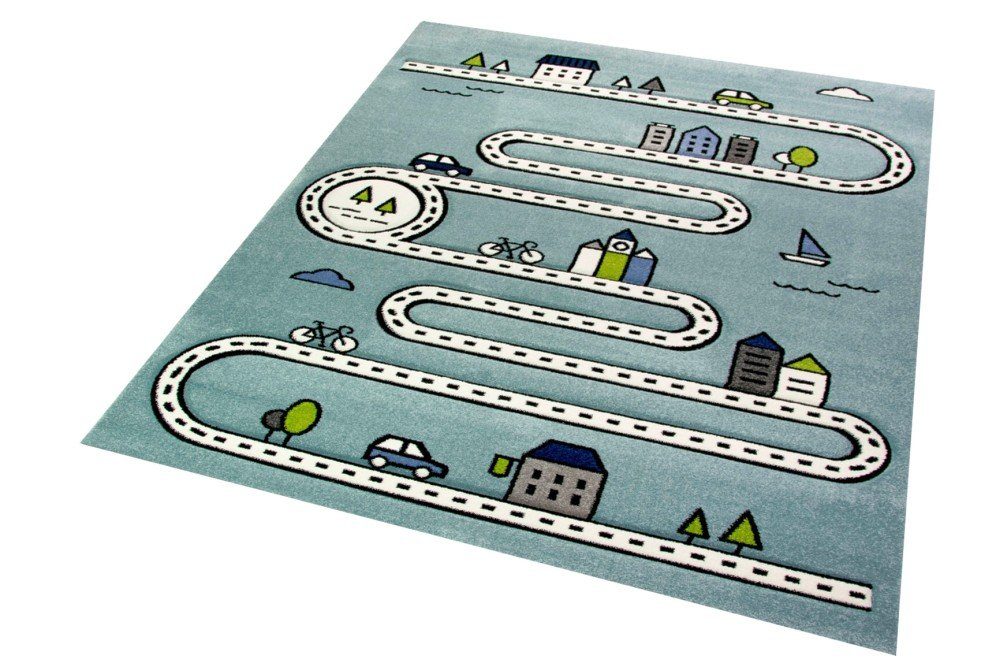 Carpetia Kinderteppich Teppich Kinderzimmer Kinderteppich Straßenteppich günstig online kaufen