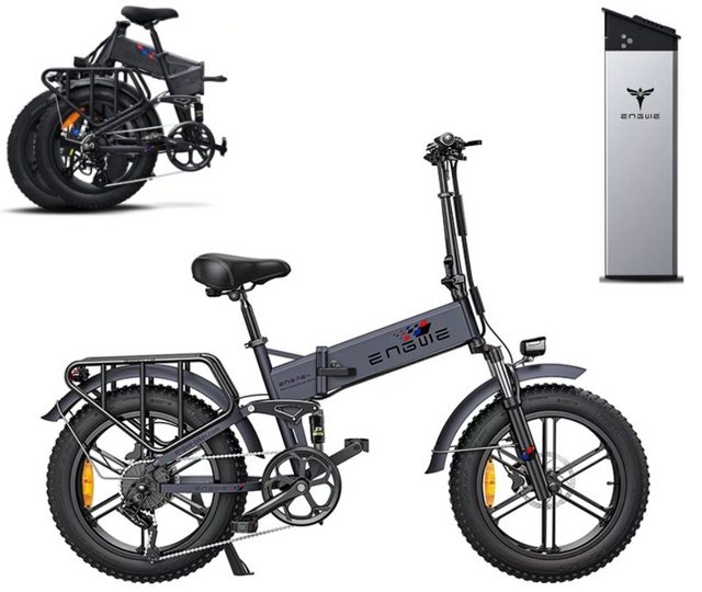 REDOM E-Bike E-Fahrrad Elektrofahrrad Elektro Fahrrad E Bike EBike 20 Zoll klappbar, 8 Gang, Kettenschaltung, Heckmotor, (ohne Straßenzulassung, Mountainbike, E-Mountainbike, 48V 16Ah, Hinterradmotor, 250W Bürstenloser Motor, mit 8-Gang-Kettenschaltung), 25km/h Reichweite 60 km Fahrrad mit Batterie Federgabel Mittelfederung