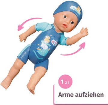 Baby Born Babypuppe My First Swim Boy, 30 cm, schwimmt Kraul und Schmetterling