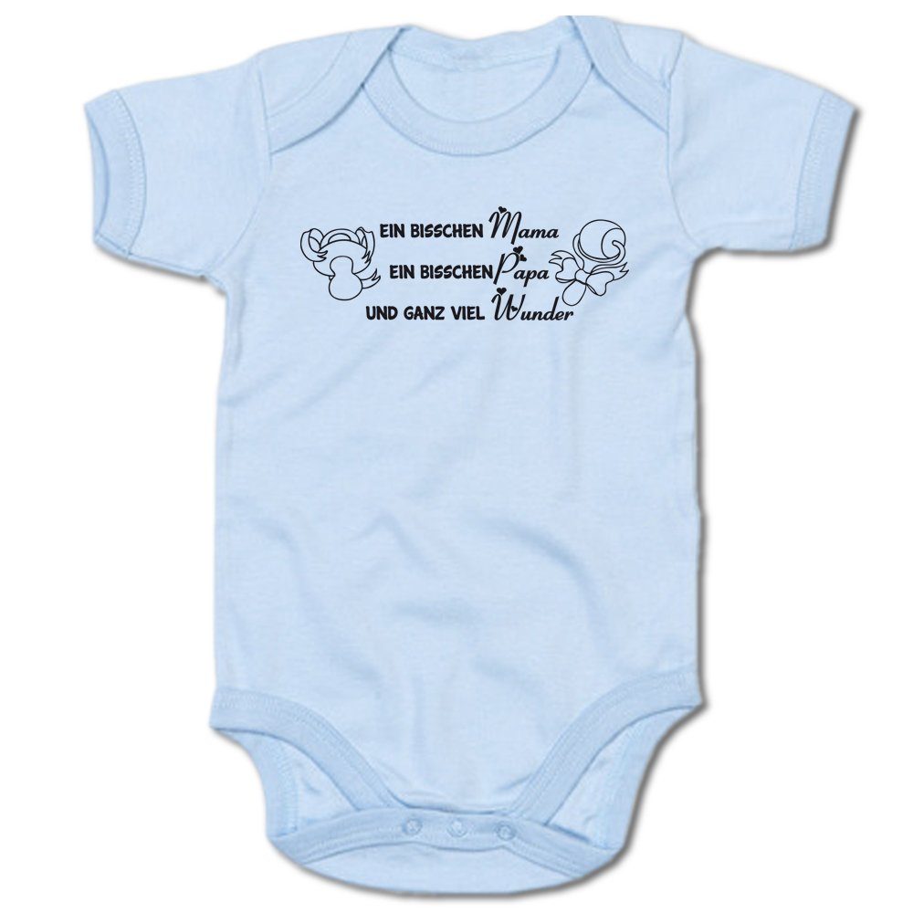 Ggraphics Kurzarmbody Baby Body Ein bisschen Mama, ein bisschen Papa