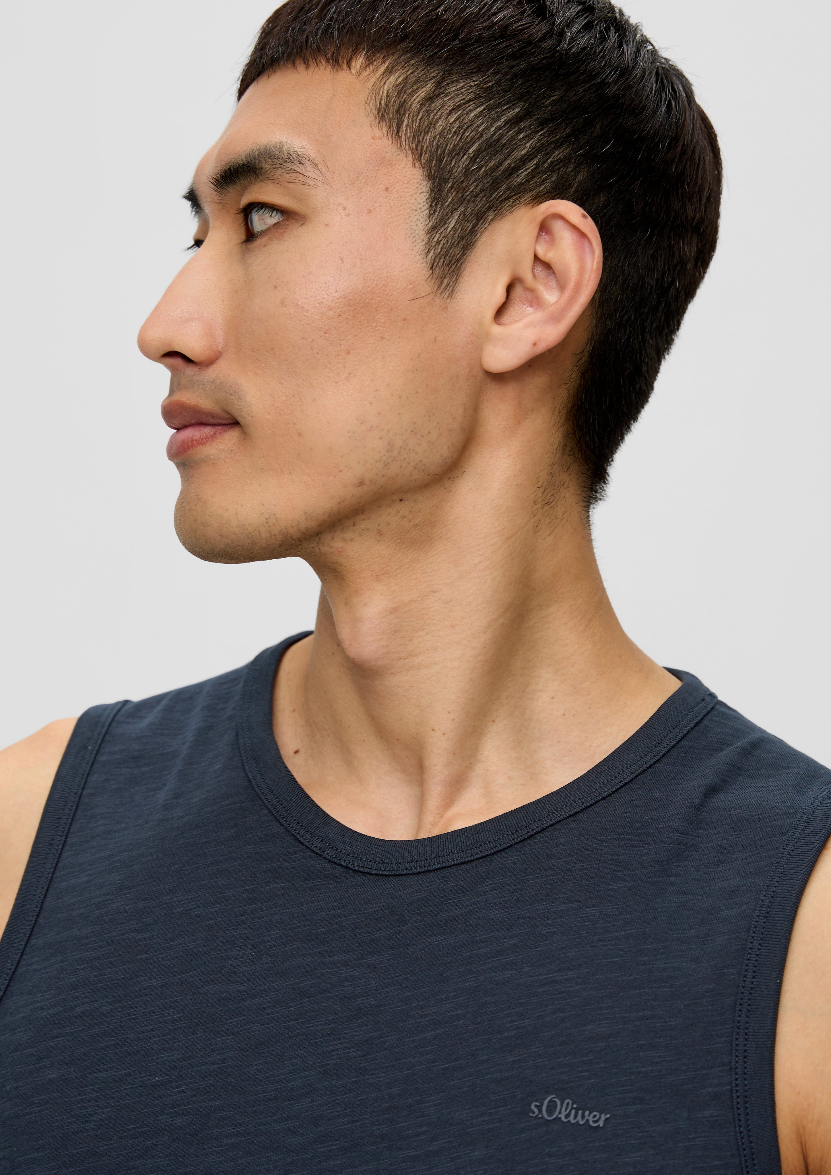 s.Oliver Shirttop Ärmelloses Shirt aus Baumwolle günstig online kaufen