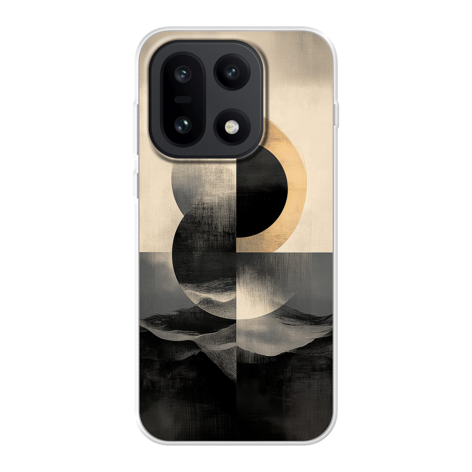 MuchoWow Handyhülle für OnePlus 15 Kreise - Schatten - Abstrakt, Phone Case, Silikon, Schutzhülle Dünn