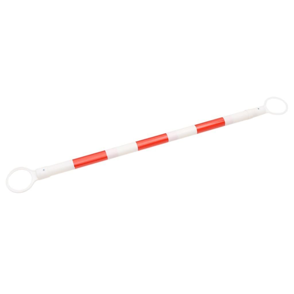 vidaXL Verkehrsschild Teleskopstangen für Leitkegel 10 Stk. ABS 116-197 cm, (10 St)