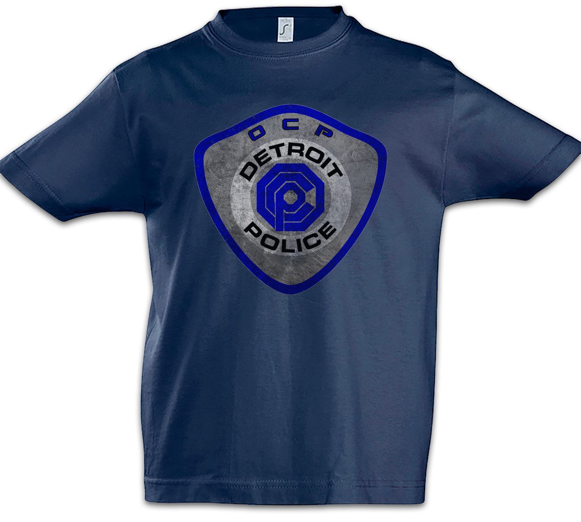 Print-Shirt Detroit Police Logo Kinder T-Shirt Detroit OCP Police Robo Sci-Fi