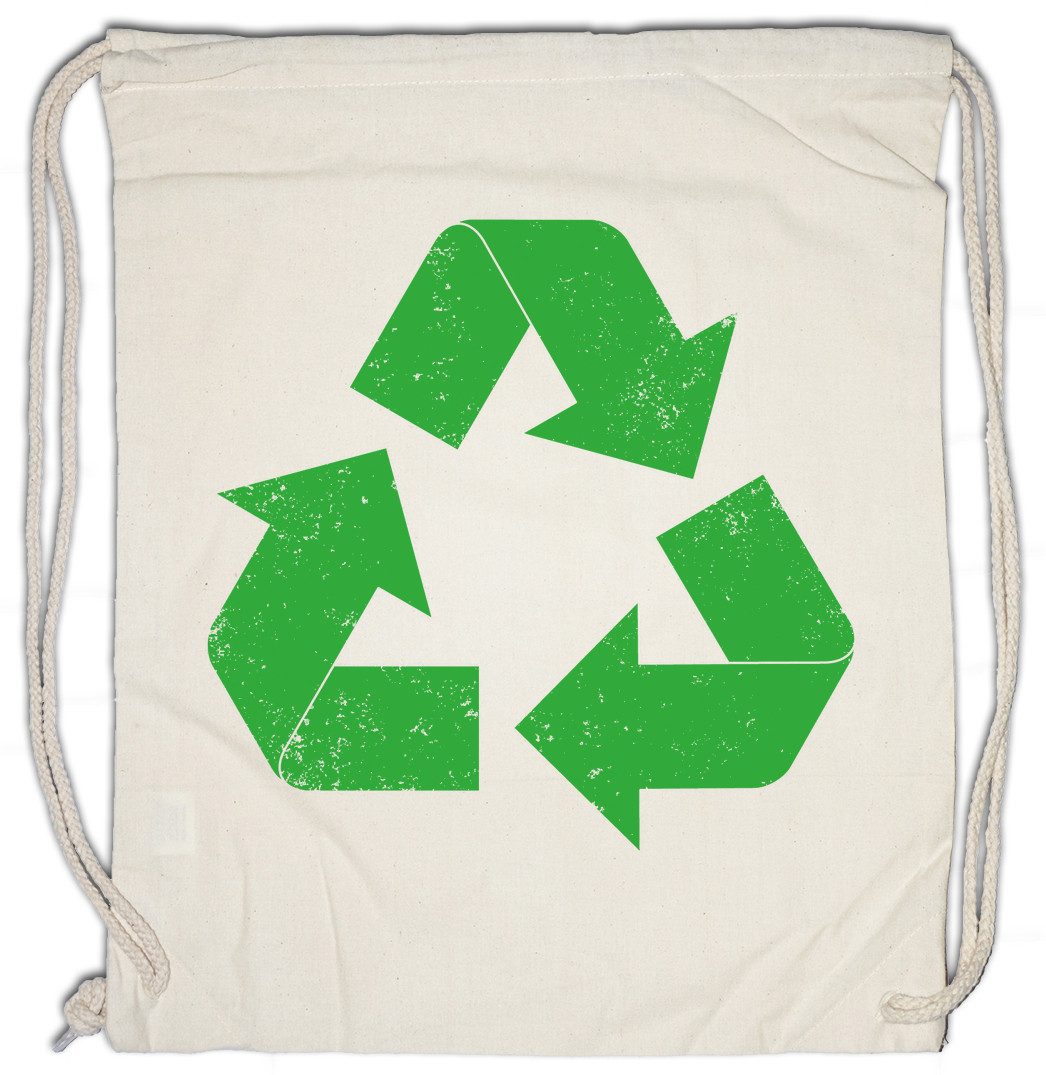 Turnbeutel The Big Black Vintage Recycle Logo II Turnbeutel Geek Superhero