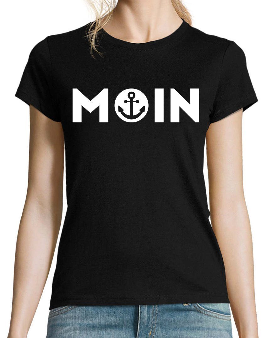 Youth Designz Print-Shirt Moin Logo Damen T-Shirt Anker Spruch mit modische günstig online kaufen