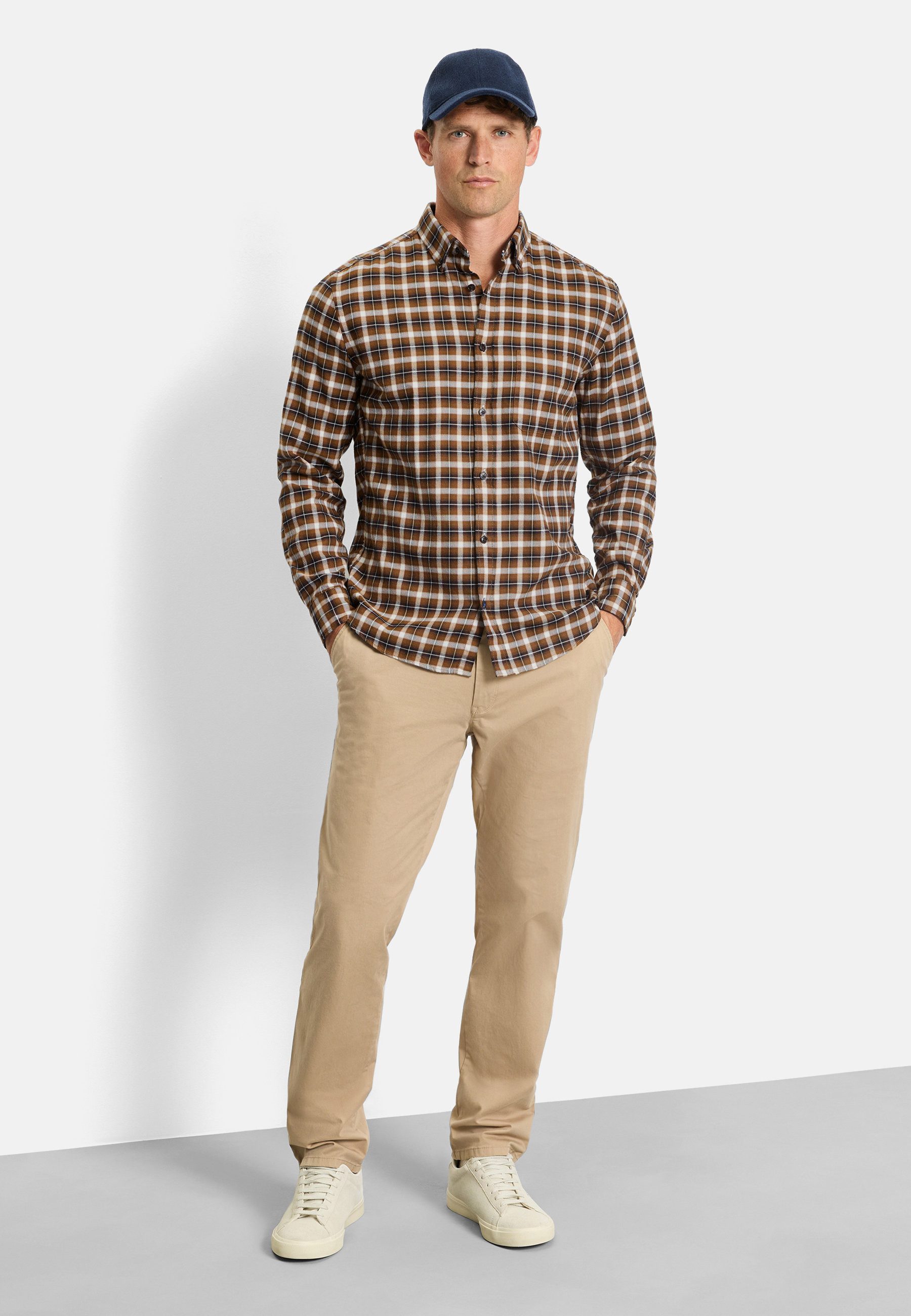 OLYMP Langarmhemd OLYMP Casual, regular fit, Button-down