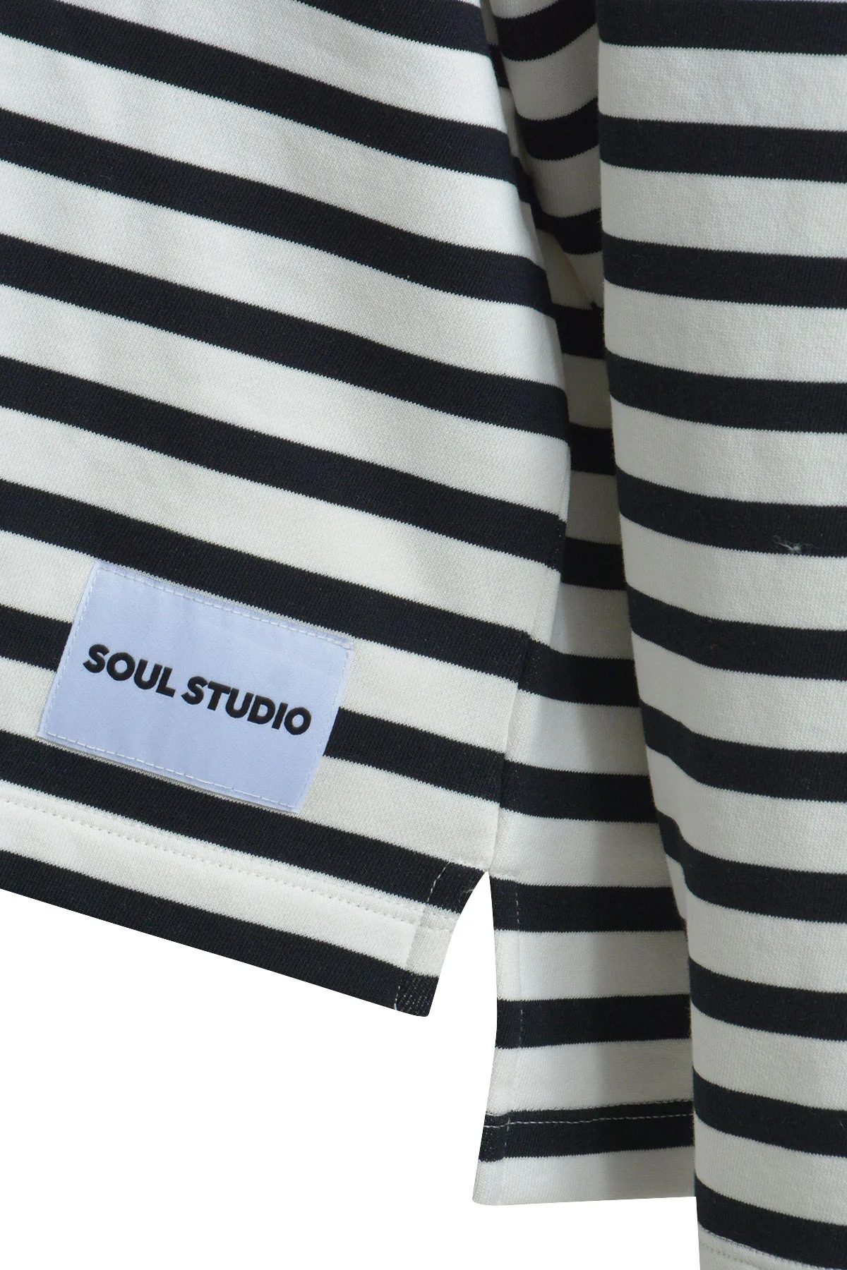 Smith & Soul Sweatshirt mit Label-Aufnäher, Rundhals