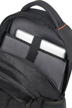 American Tourister® Laptoprucksack At Work 17.3, black/orange, Kinderreisekoffer Kindertrolley Handgepäck Hartschalenkoffer