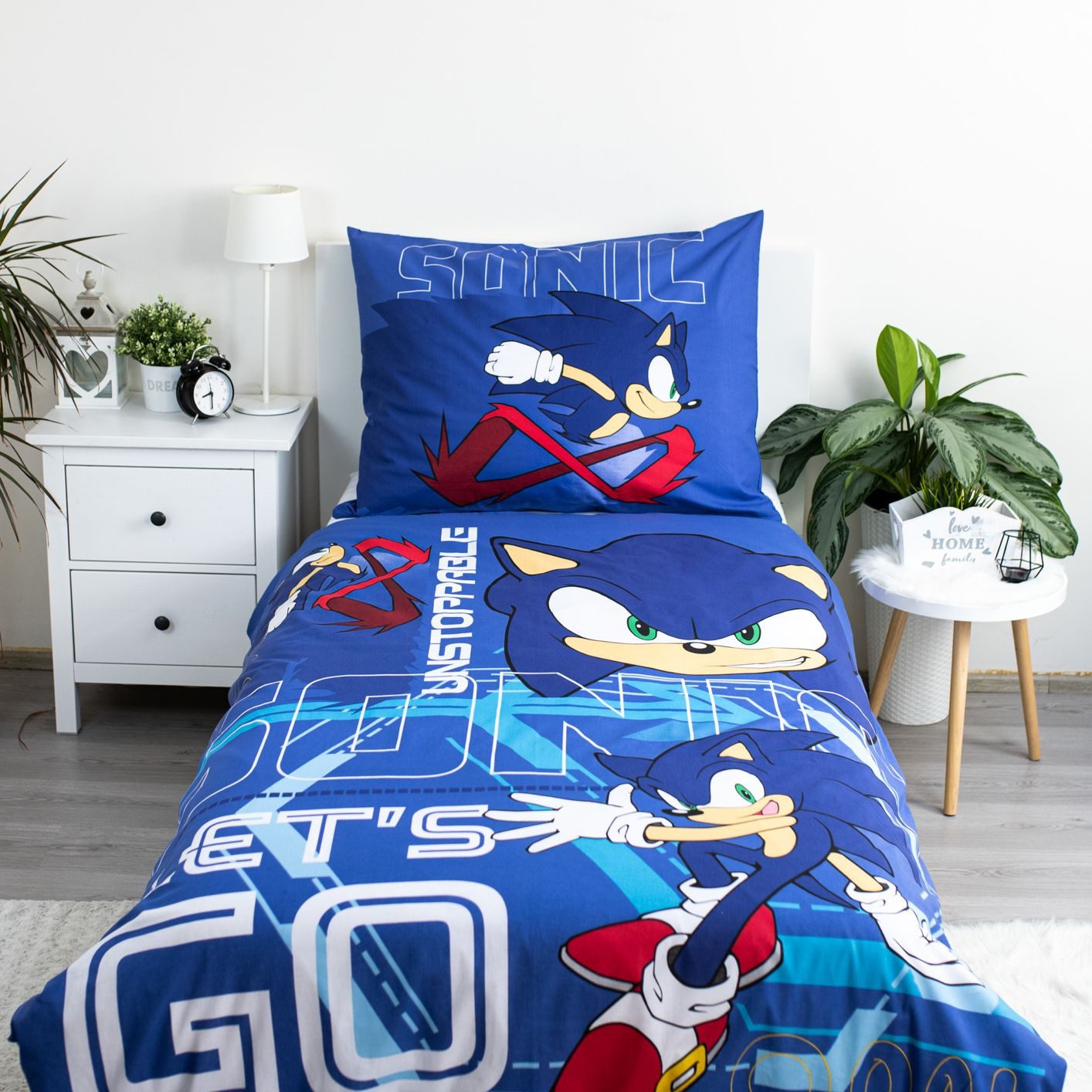 Sonic The Hedgehog Kinderbettwäsche Kuschelige Bettwäsche Baumwolle, 140x20 günstig online kaufen