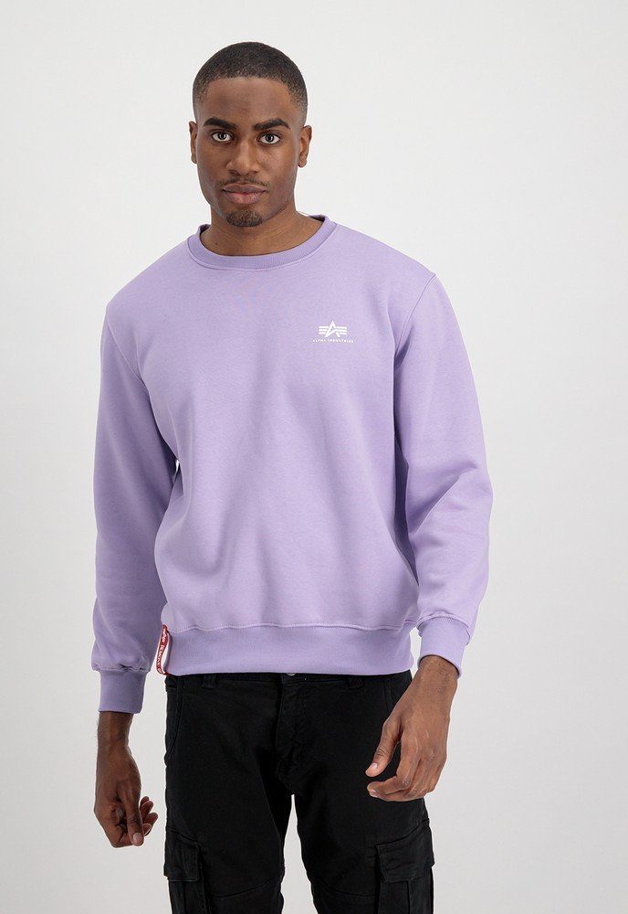 Basic Logo Sweater pale Alpha Small Kapuzenpullover violet Industries