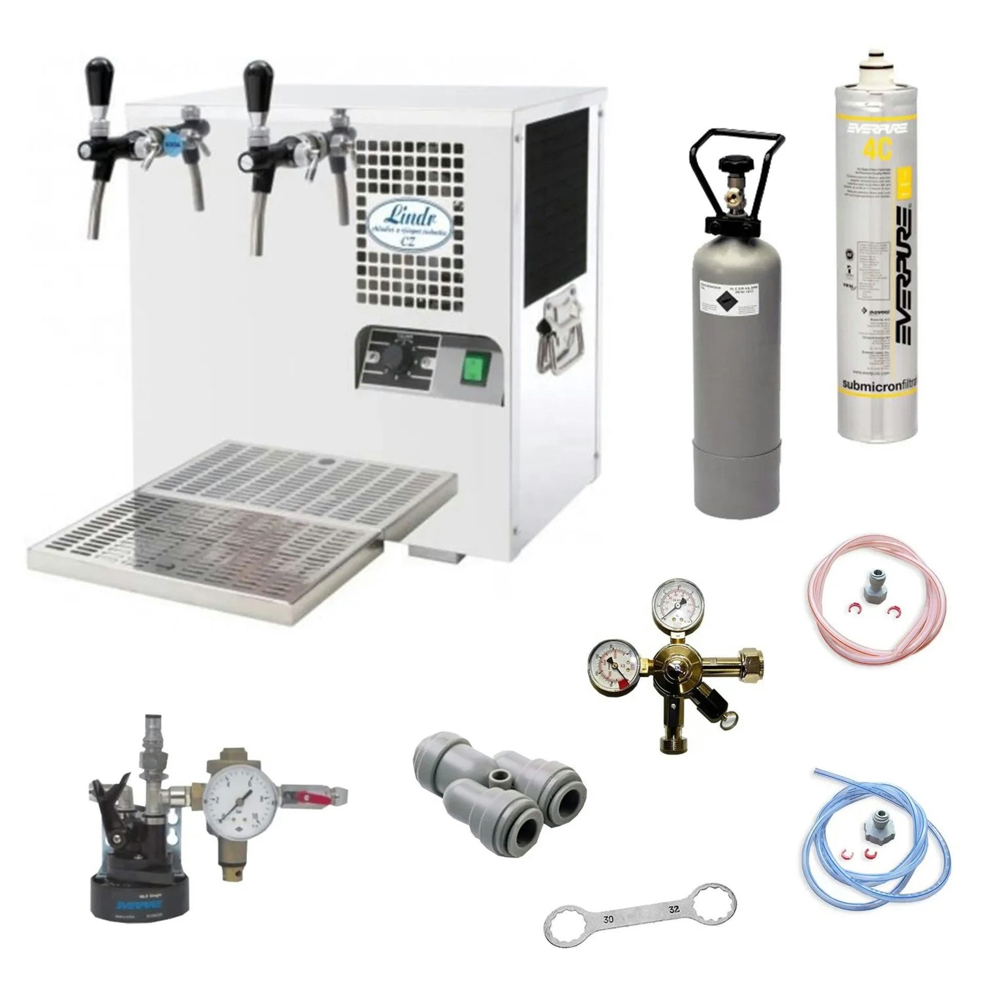 ich-zapfe Wassersprudler Komplett Set - Wassersprudler, Wasserspender, Trinkwassersprudler - AS