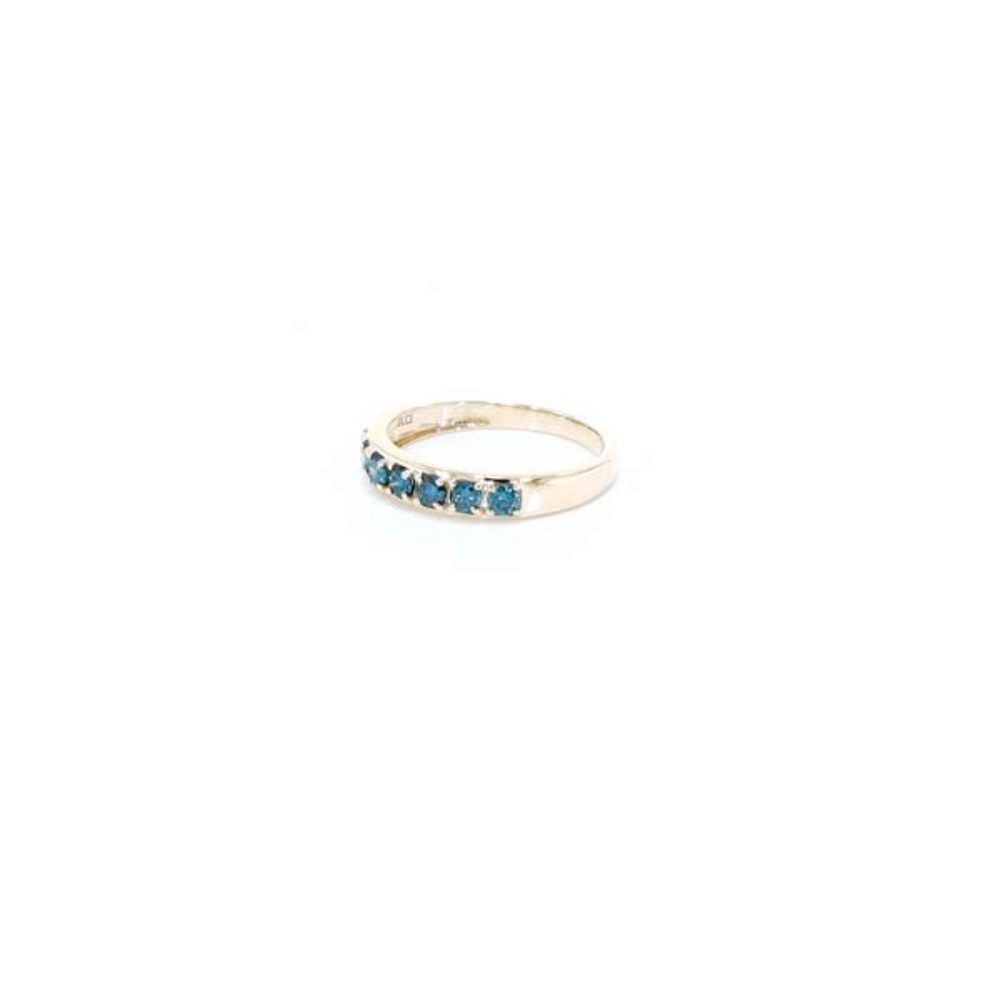 Cavill Diamantring Blauer Diamant 375 Gold Ring, 0,63ct (1-tlg)
