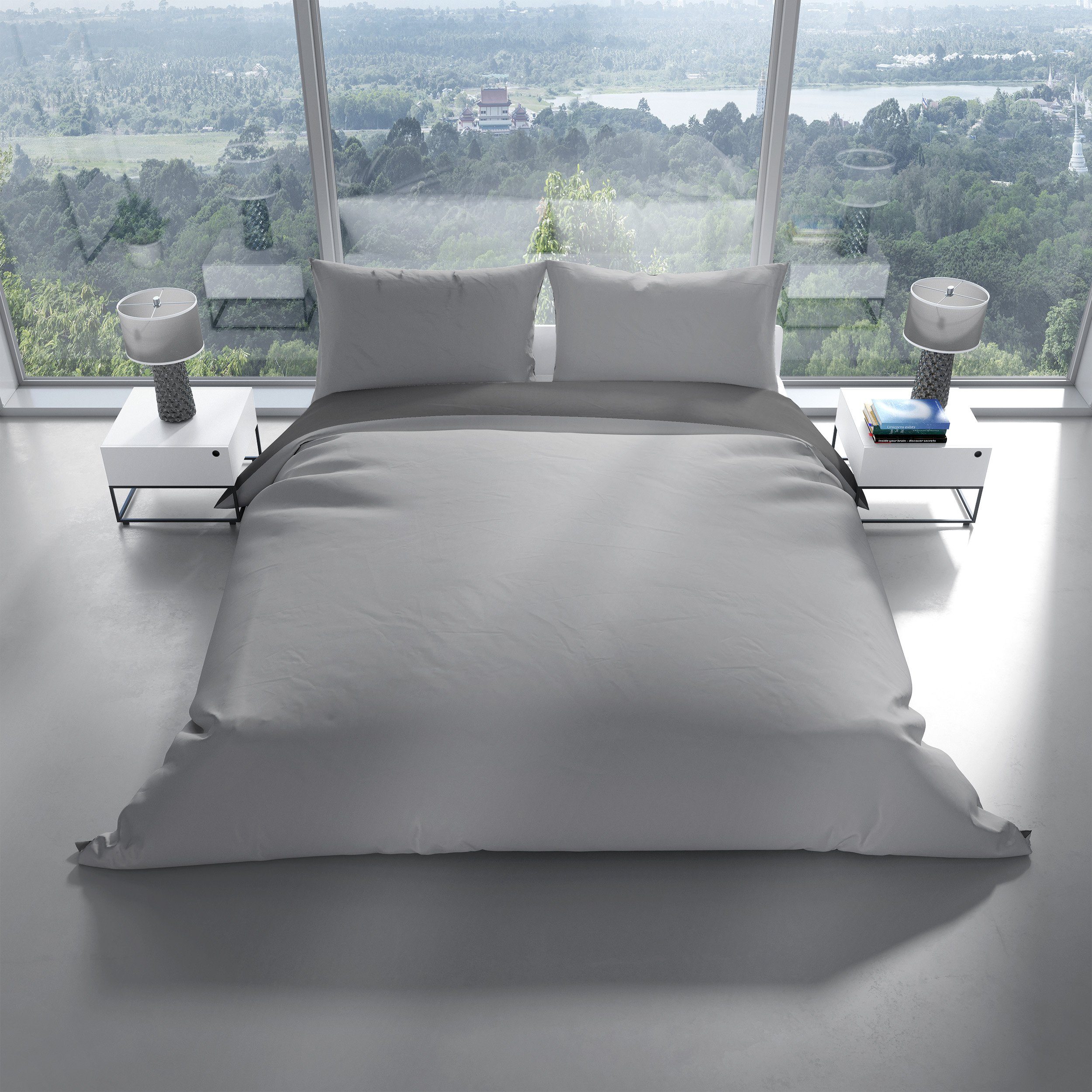 Leonado Vicenti Bettwäsche Allergiker geeignet, Microfaser, 3 teilig, weich günstig online kaufen