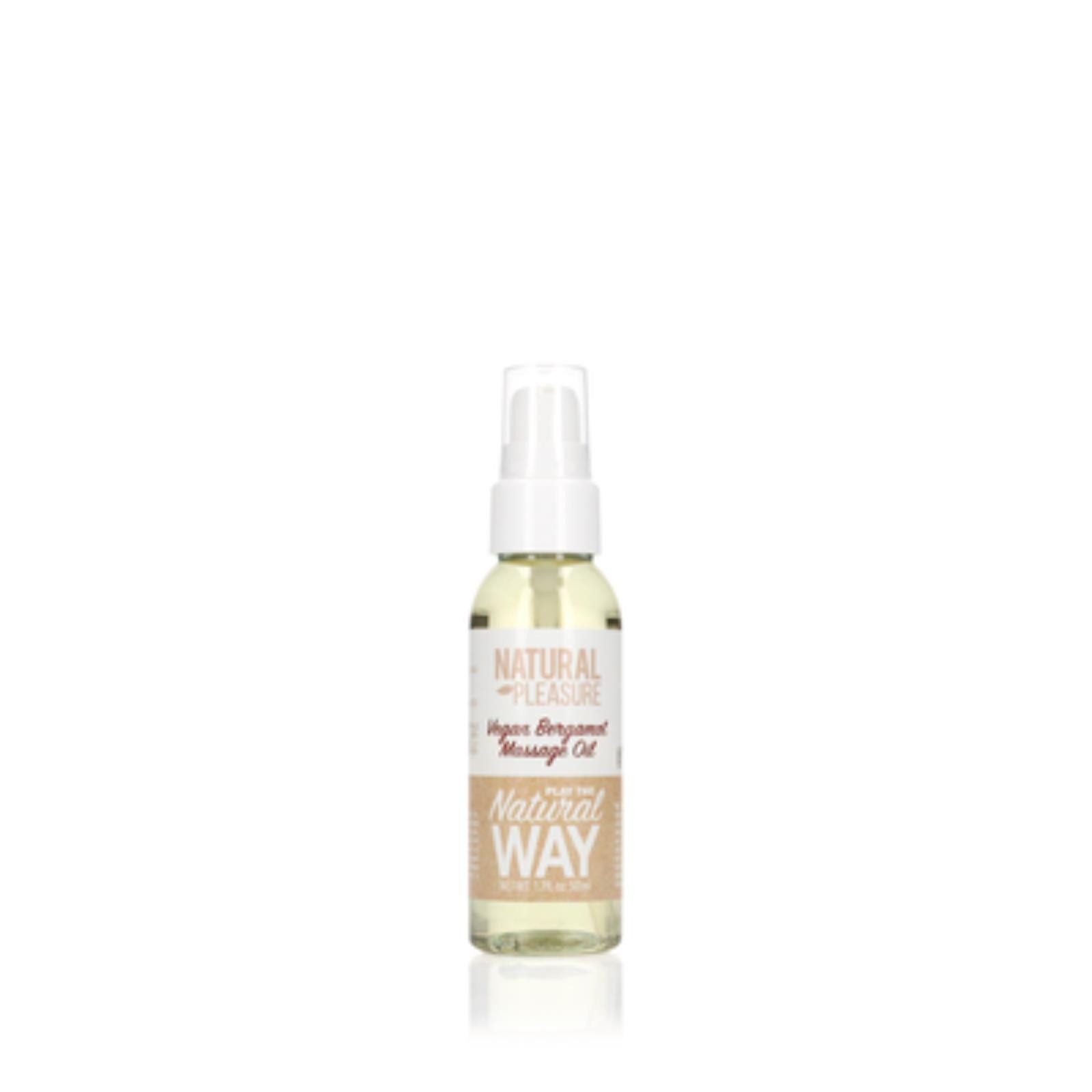 NATURAL PLEASURE Gleit- & Massageöl Natural Pleasure by Shots - 50 ml - Veganes Bergamotte-Massageöl - 50 mehr