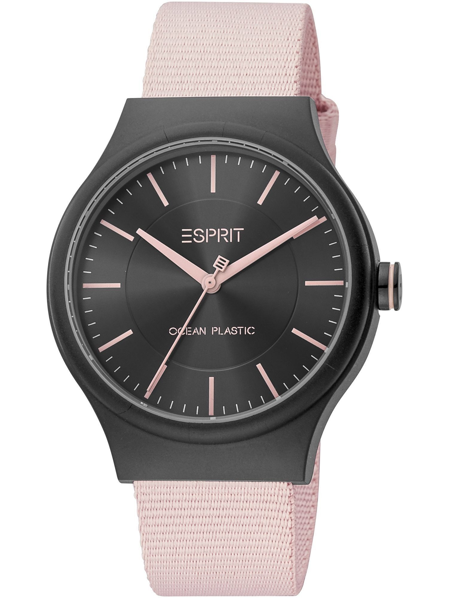 Esprit Quarzuhr ES1L324L0015 ES1L324L0015, Esprit ES1L324L0015 Wave Recycled Ocean Plasic Uhr Damenuhr Rosa
