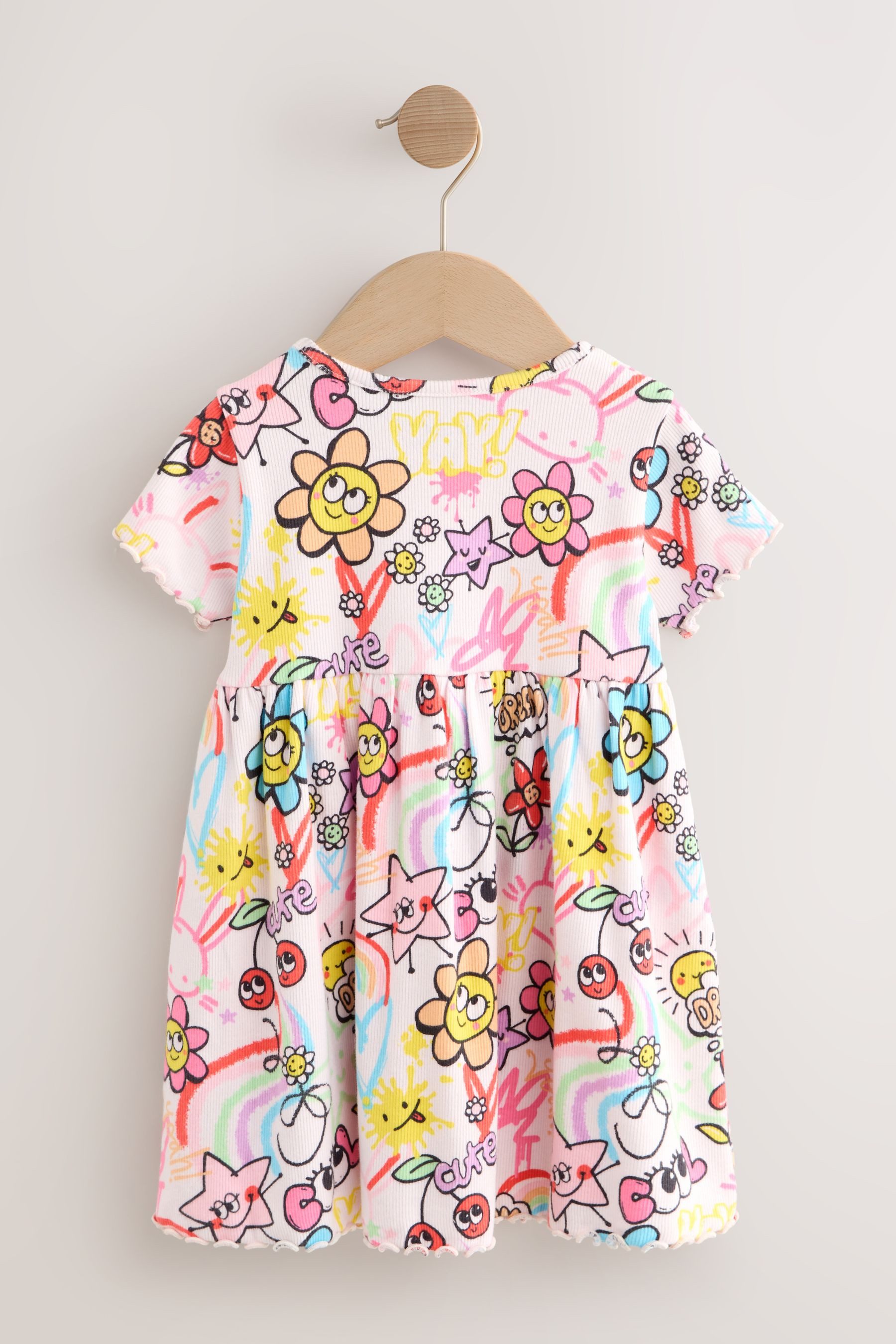 Next Jerseykleid Kurzärmeliges Jersey-Sommerkleid (1-tlg) günstig online kaufen