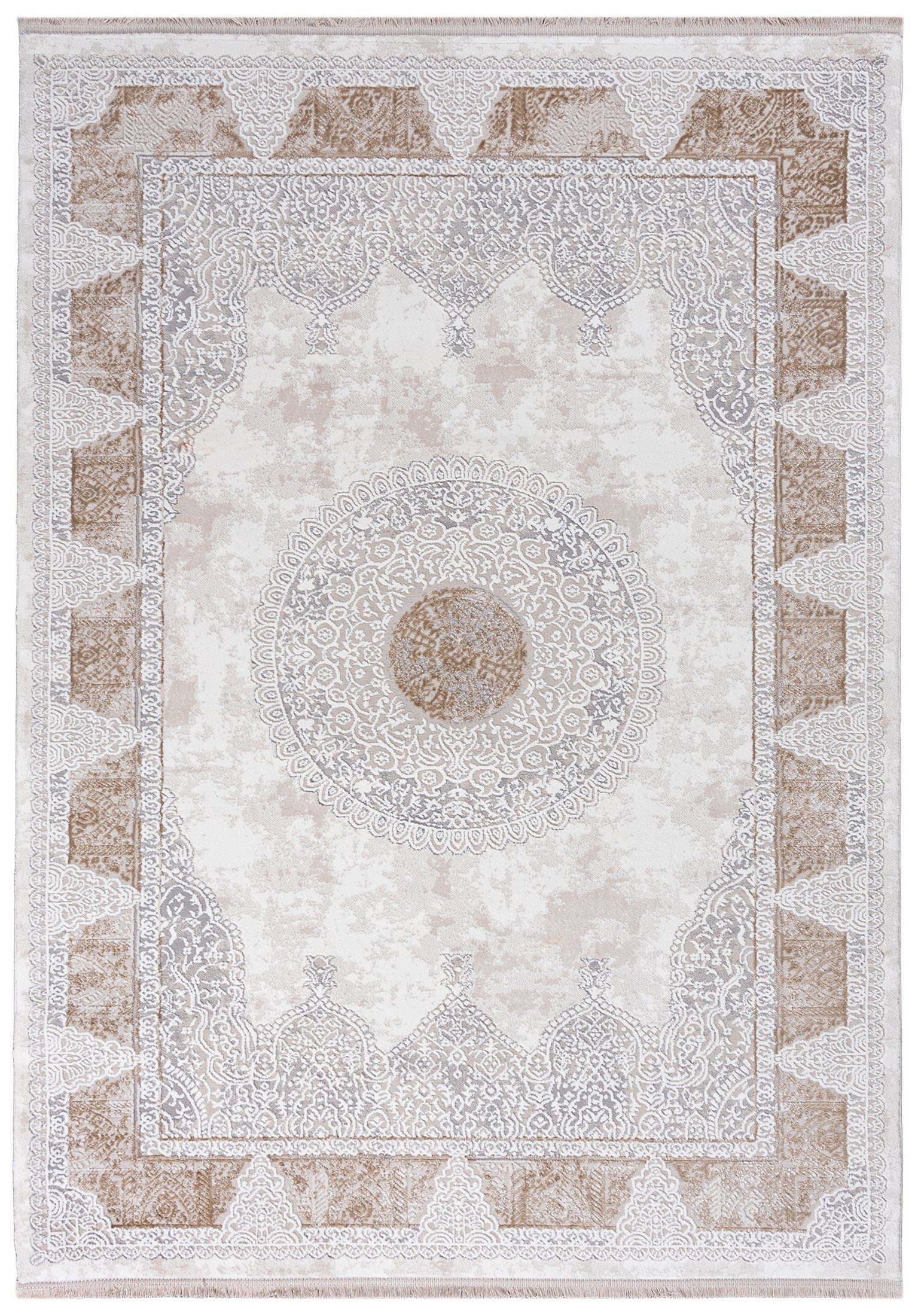 Mazovia Orientteppich Orientalisch Teppich mit Fransen, 80 x 150 cm, Kurzflor, Fransen, Orientteppich, Vintage