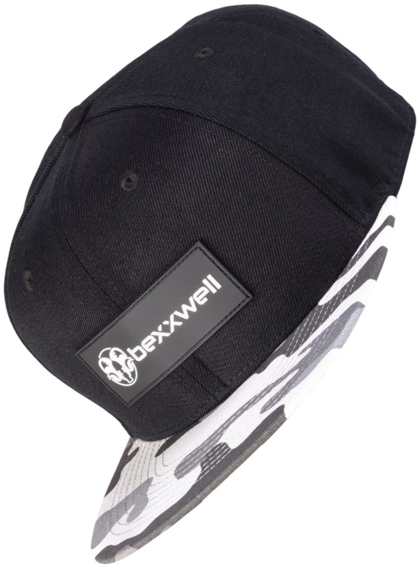 Bexxwell Snapback Cap mit Gummi-Patch (optimale Passform, Unisex)