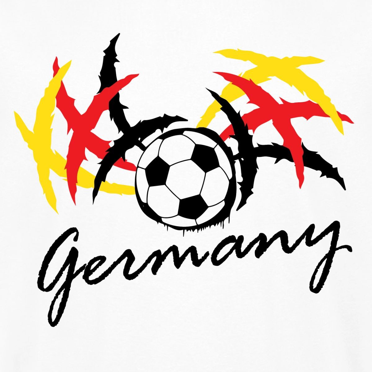 Spreadshirt T-Shirt Germany Fußball Fanlook Trikot Männer Kontrast T-Shirt (1-tlg)