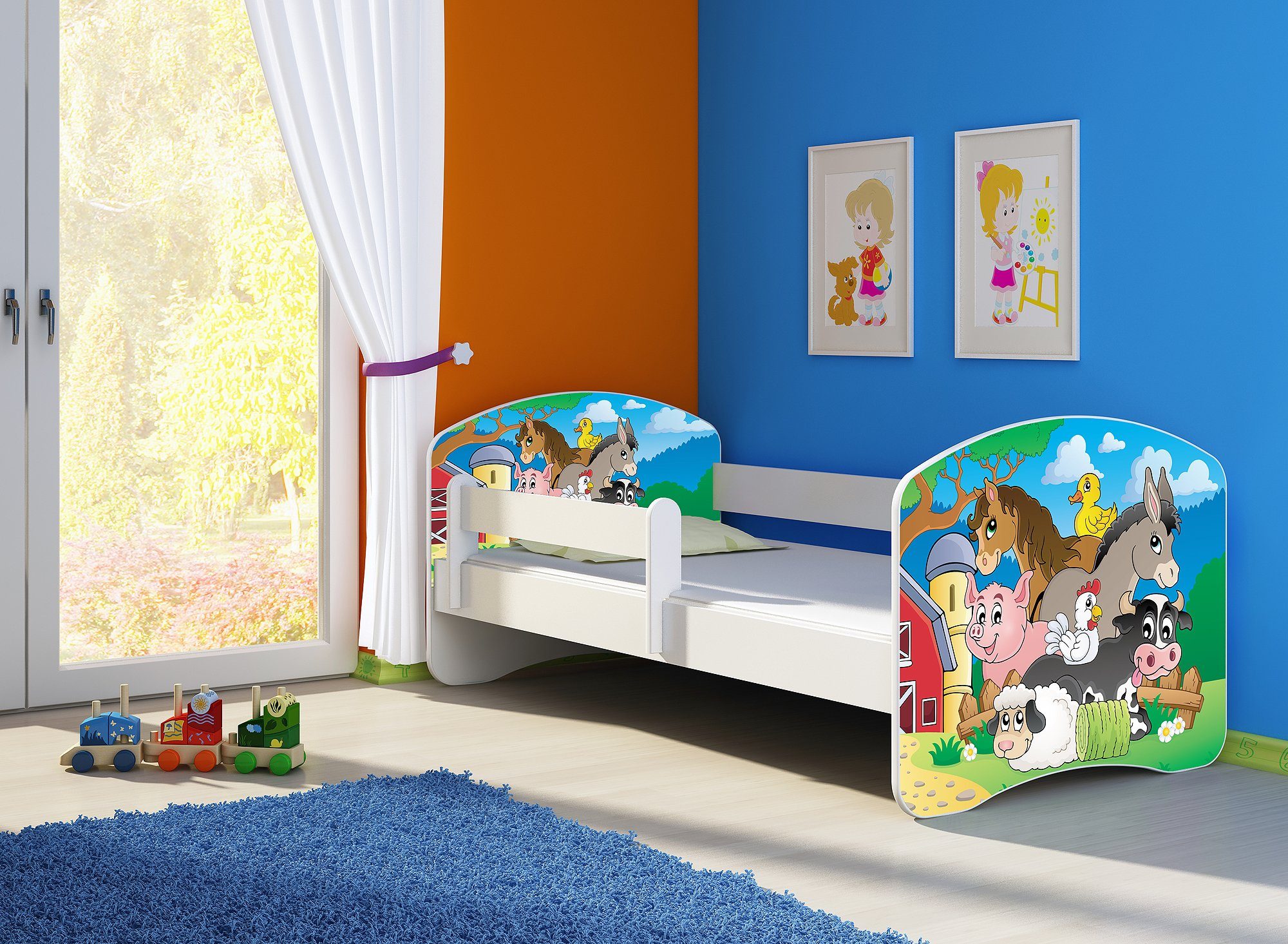 Clamaro Kinderbett (Kinderbett, Babybett 70x140, 80x160, günstig online kaufen