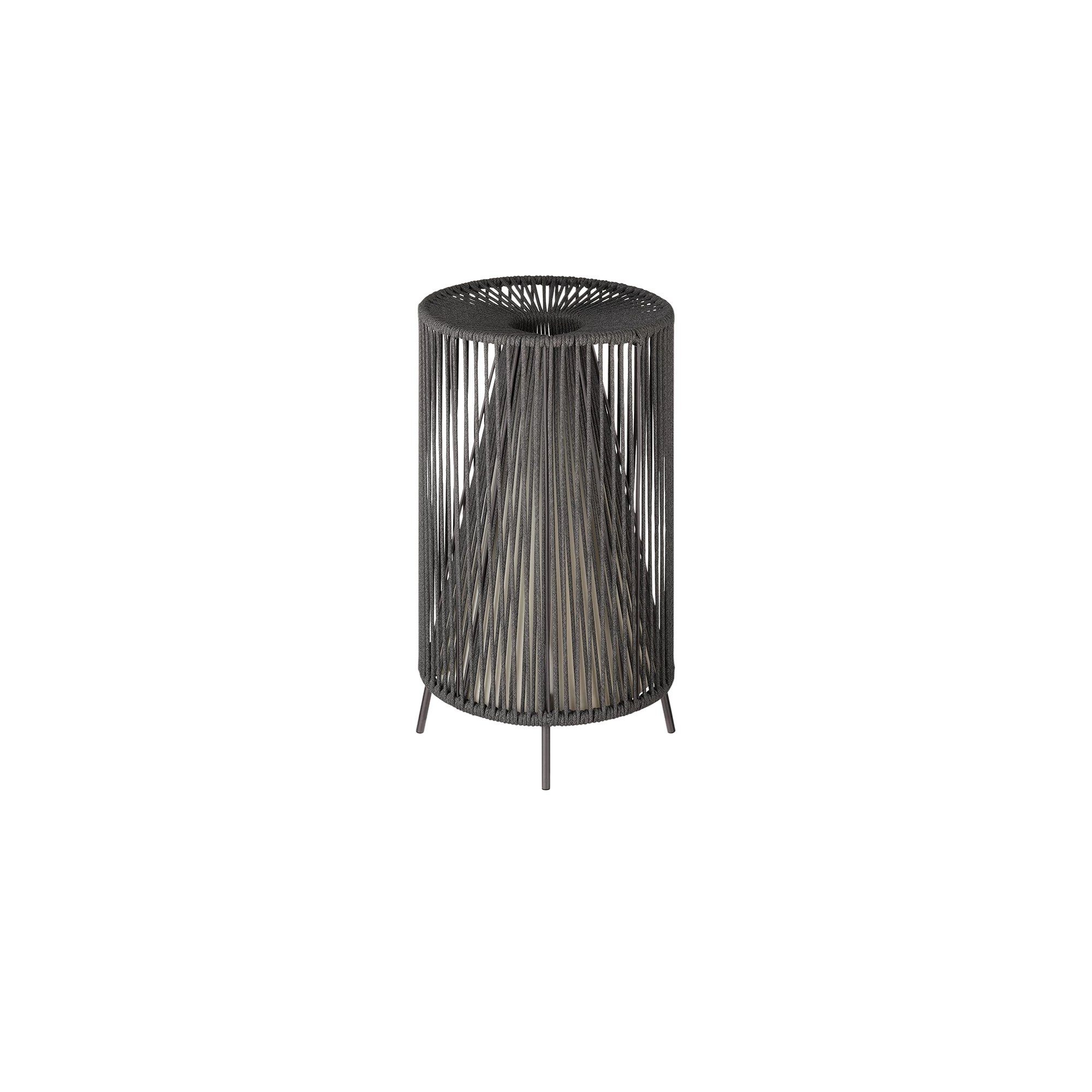 blomus LED Außen-Stehlampe -ROPE- Mobile LED Designer Outdoor Leuchte, LED fest integriert, Hochwertig, Wetterfest, Kabellos, Mobil, Modern, Edelstahl, Flexibel