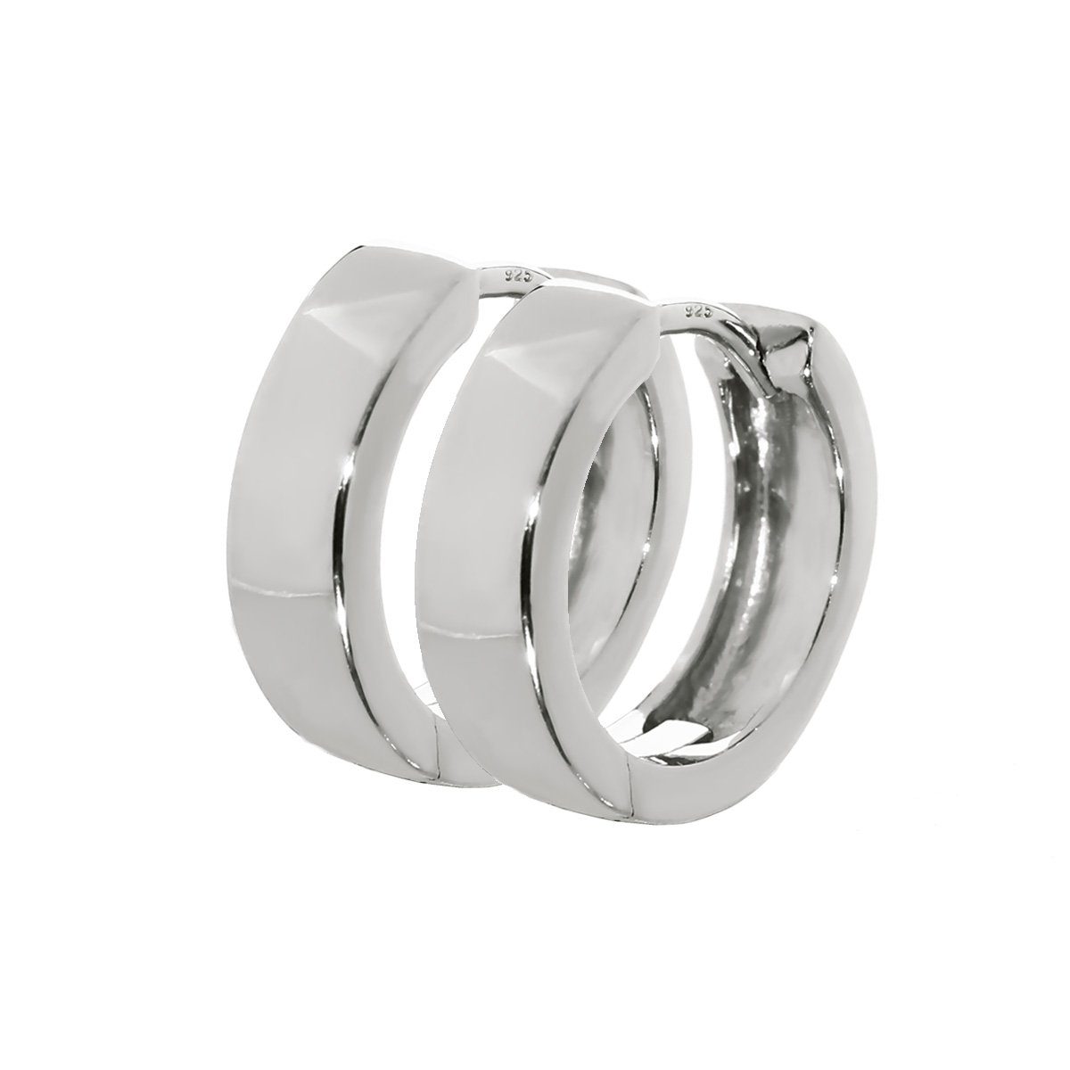 Klappcreolen Paar 925er Sterlingsilber Klappcreolen Ohrringen 1