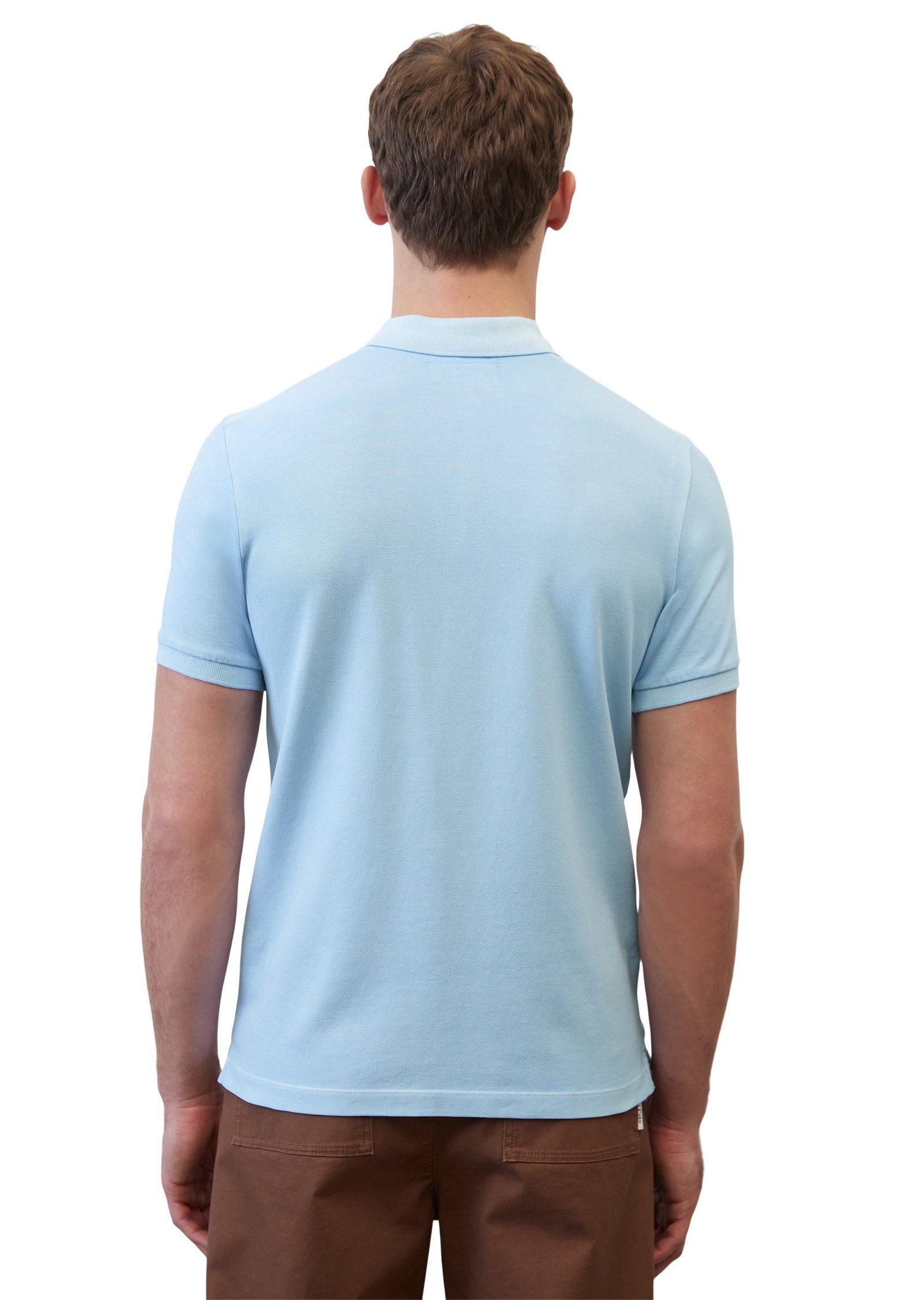 Cotton-Stretch aus Organic himmelblau Marc Poloshirt O'Polo