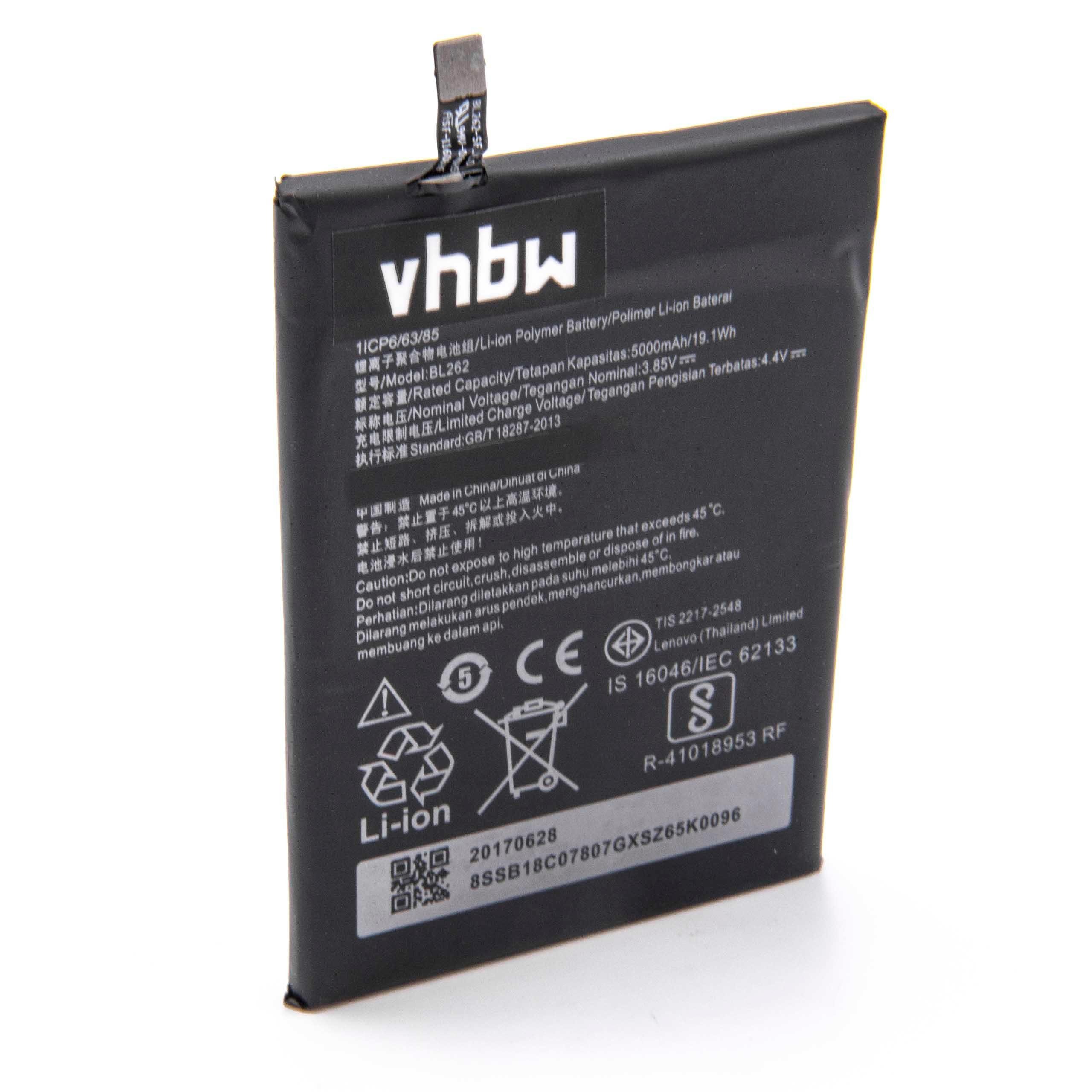 vhbw kompatibel mit Lenovo Vibe P2, P2c72 Smartphone-Akku Li-Polymer 5000 mAh (3,85 V)