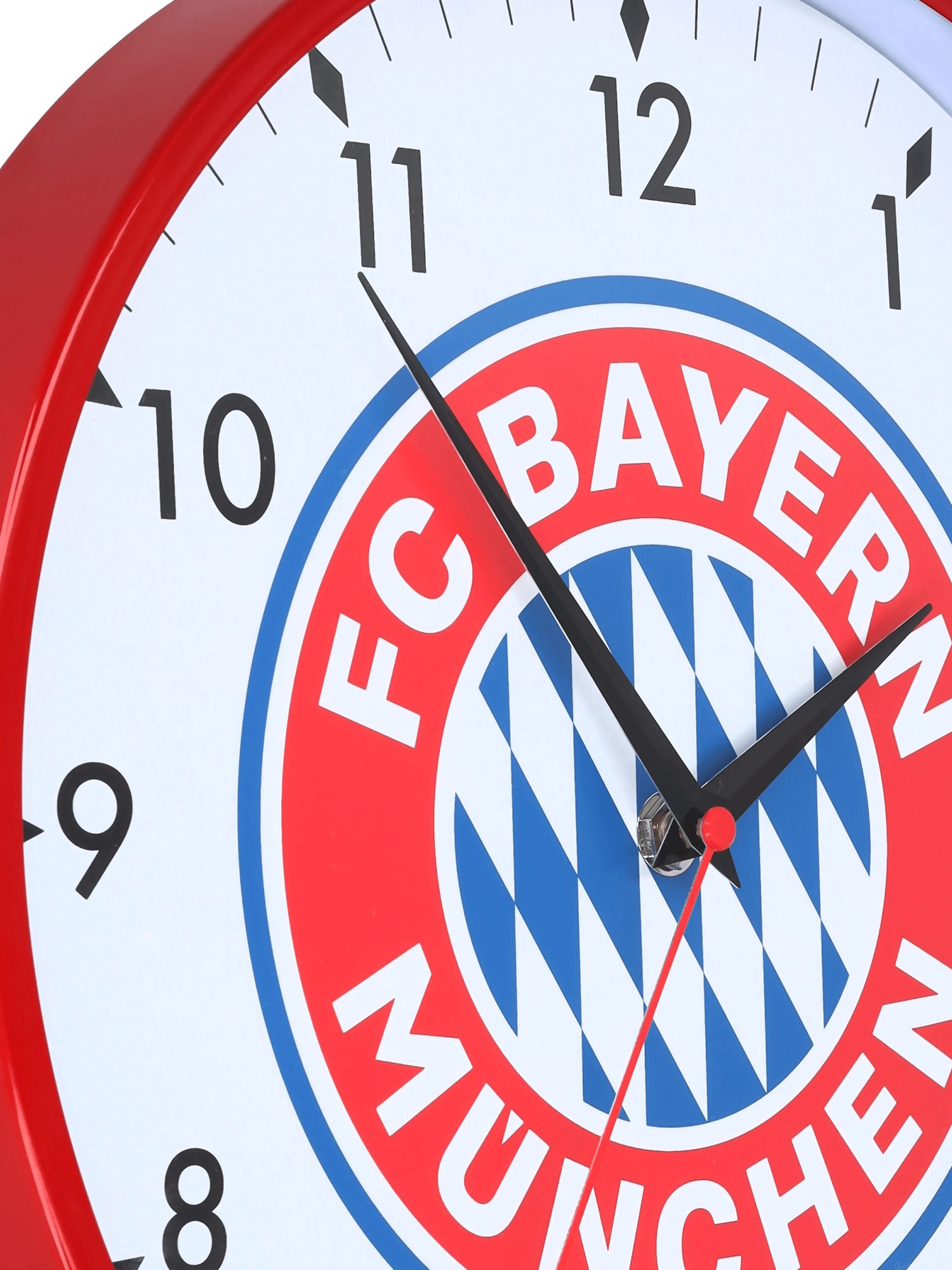 FC Bayern München Uhr FC Bayern München Wanduhr mit Vereinswappen & 30 cm Durchmesser