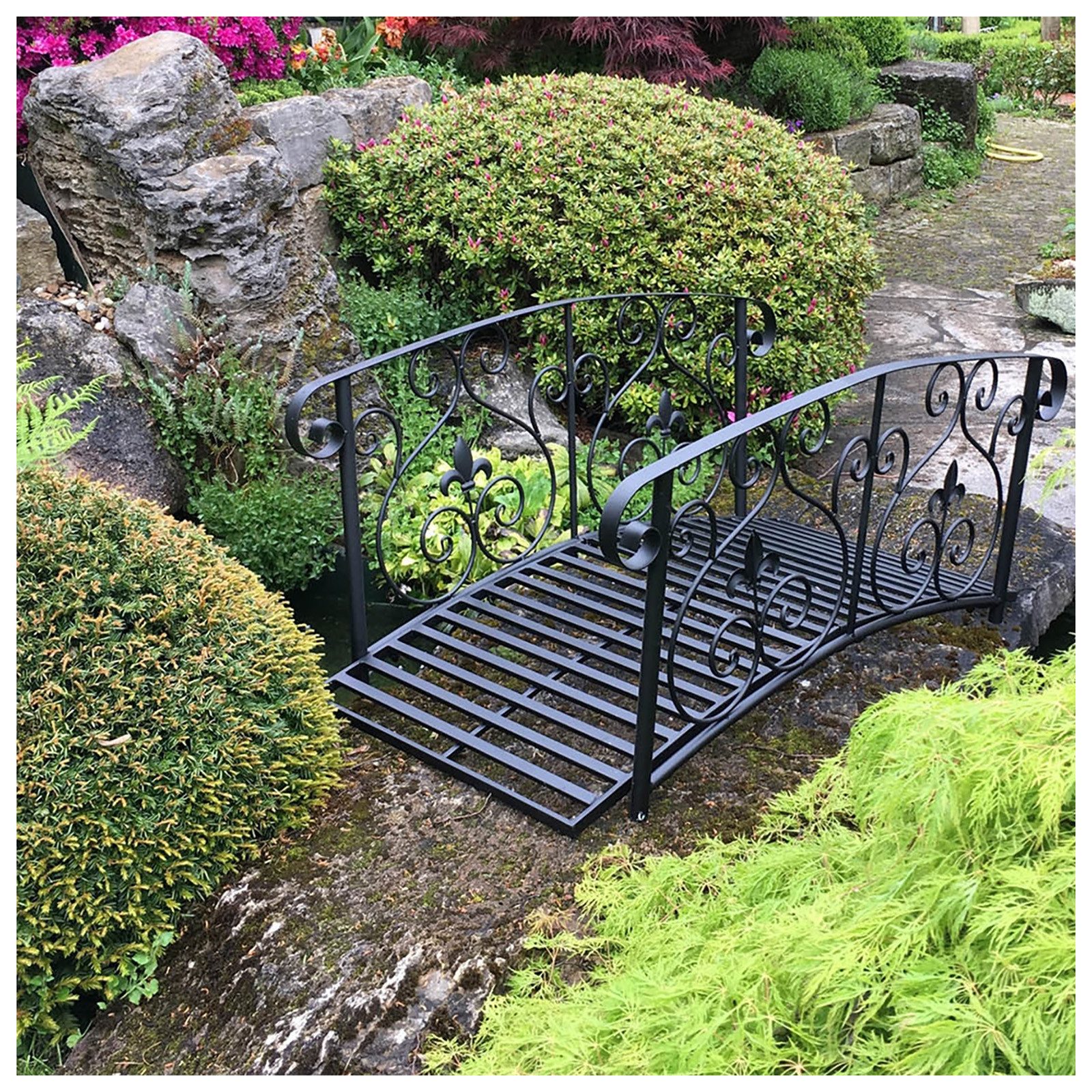 HTI-Living Zierbrücke Gartenbrücke Metallbrücke, (Stück, 1 St., 1 Gartenbrü günstig online kaufen