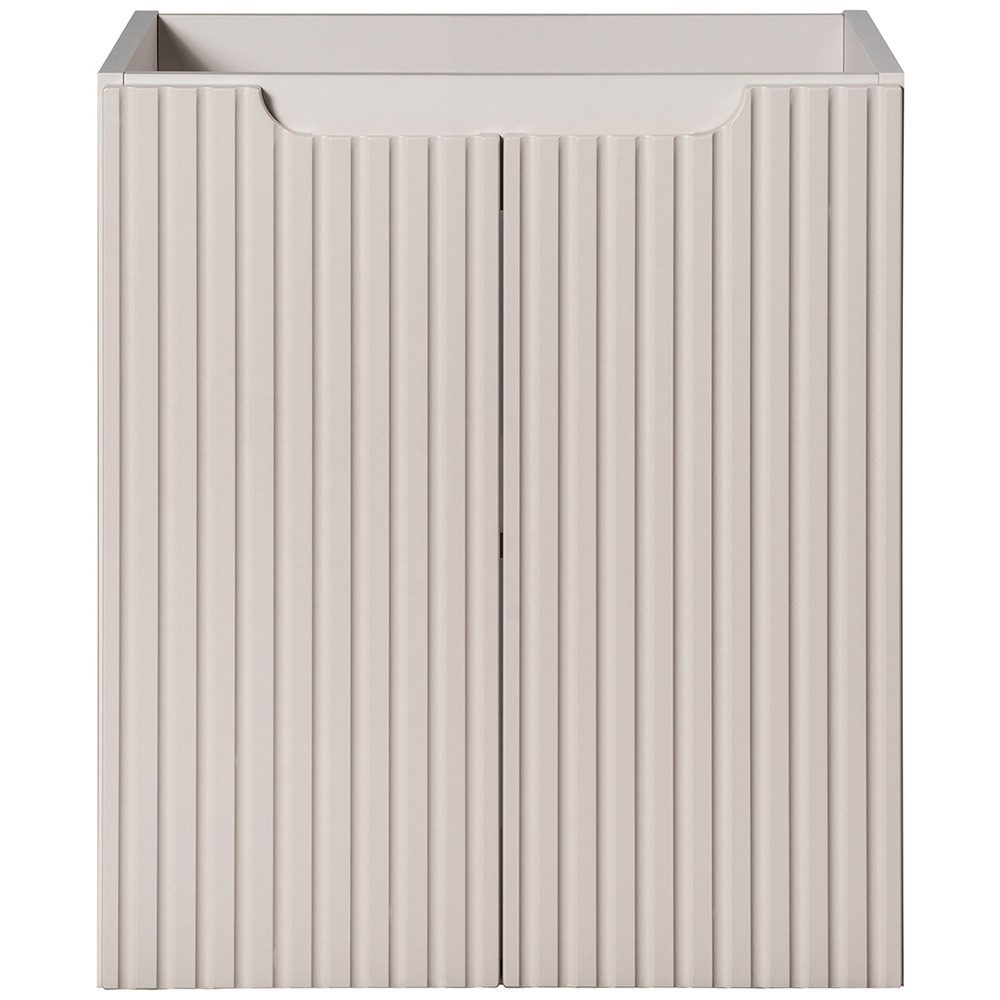 Lomadox Unterschrank NEWPORT-56-CASHMERE Waschtischunterschrank, kaschmir mit gerillter Front, ca. 50/57/39cm – Bild 3 von 5