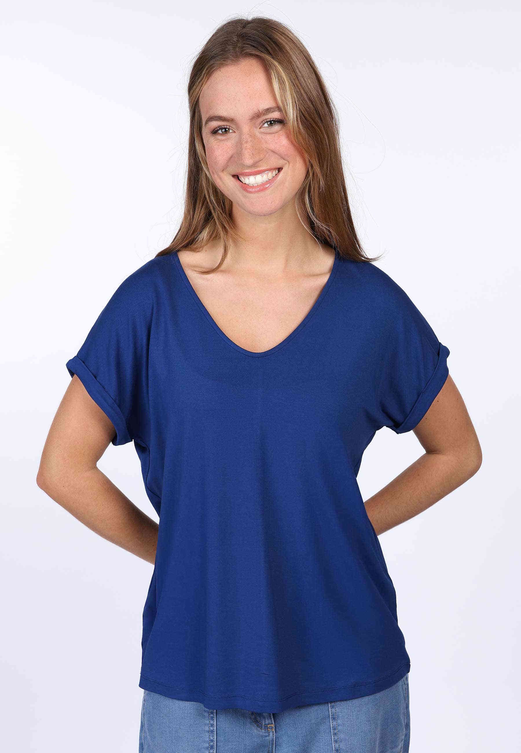 Deerberg T-Shirt Betzinka solid