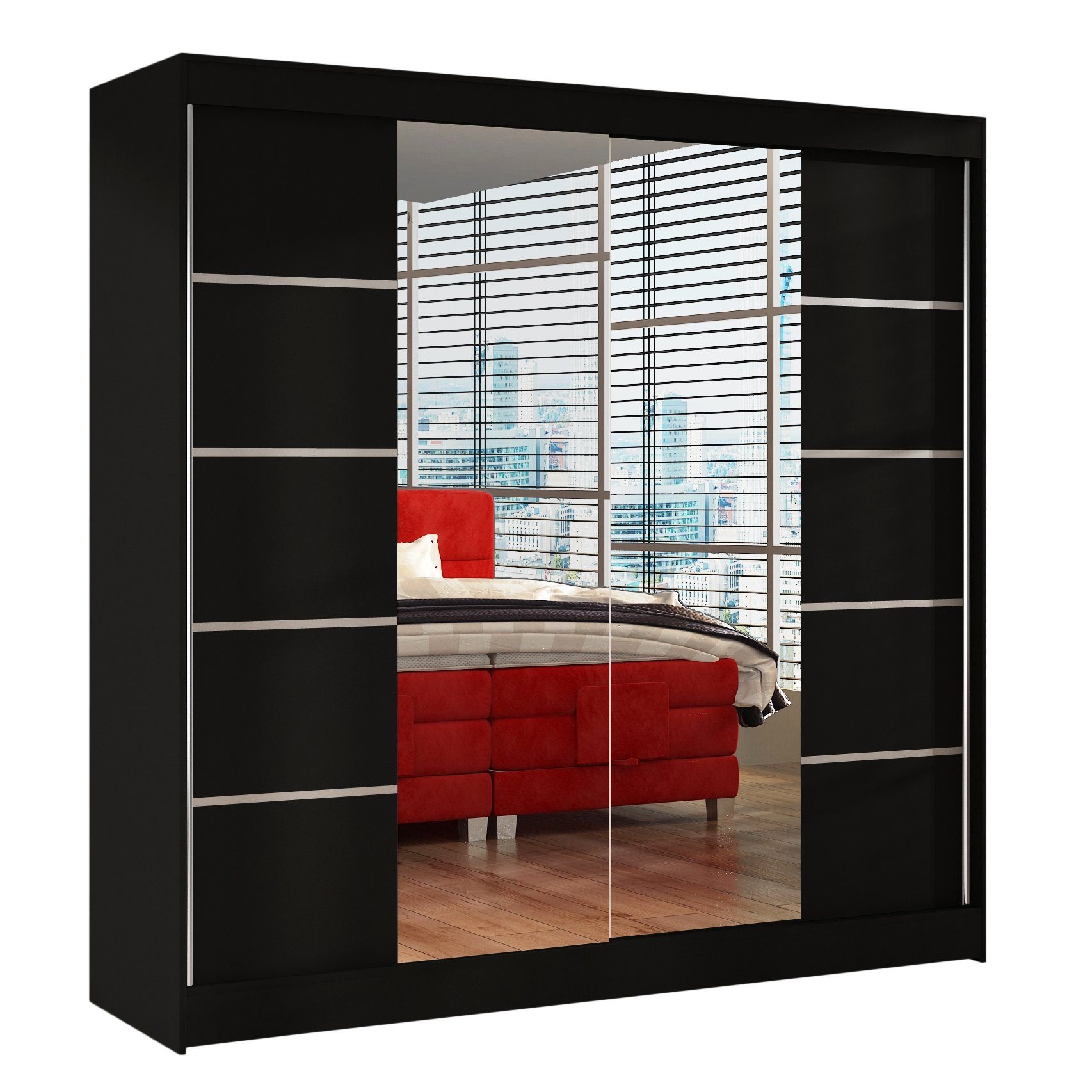 Sofnet Kleiderschrank Basti V (mit Spiegel, günstig online kaufen