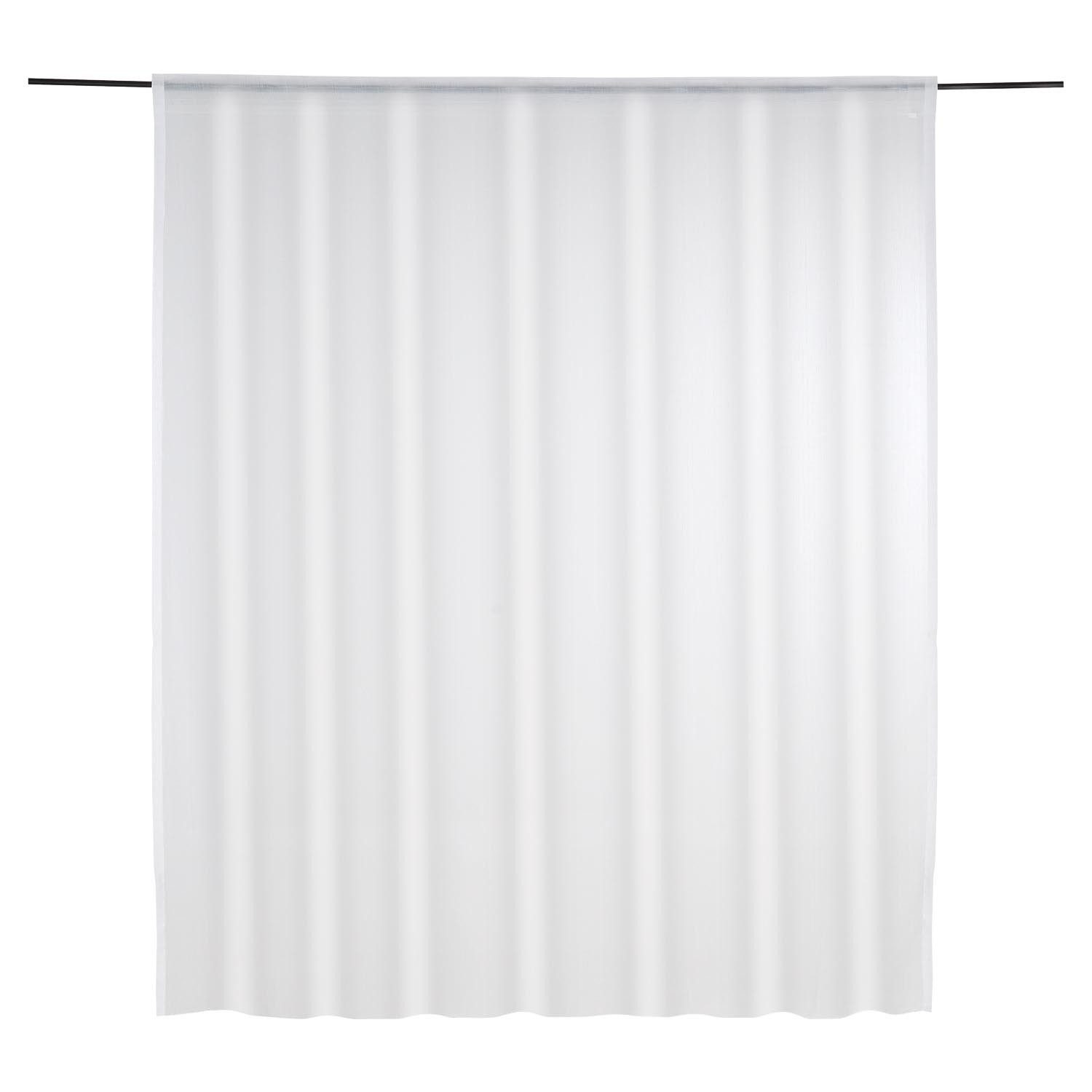 Verdi Gardine KIRELLA, 300 x 145 cm, Weiß, Polyester, Einfarbig (1 St), Stangendurchzug, Polyester
