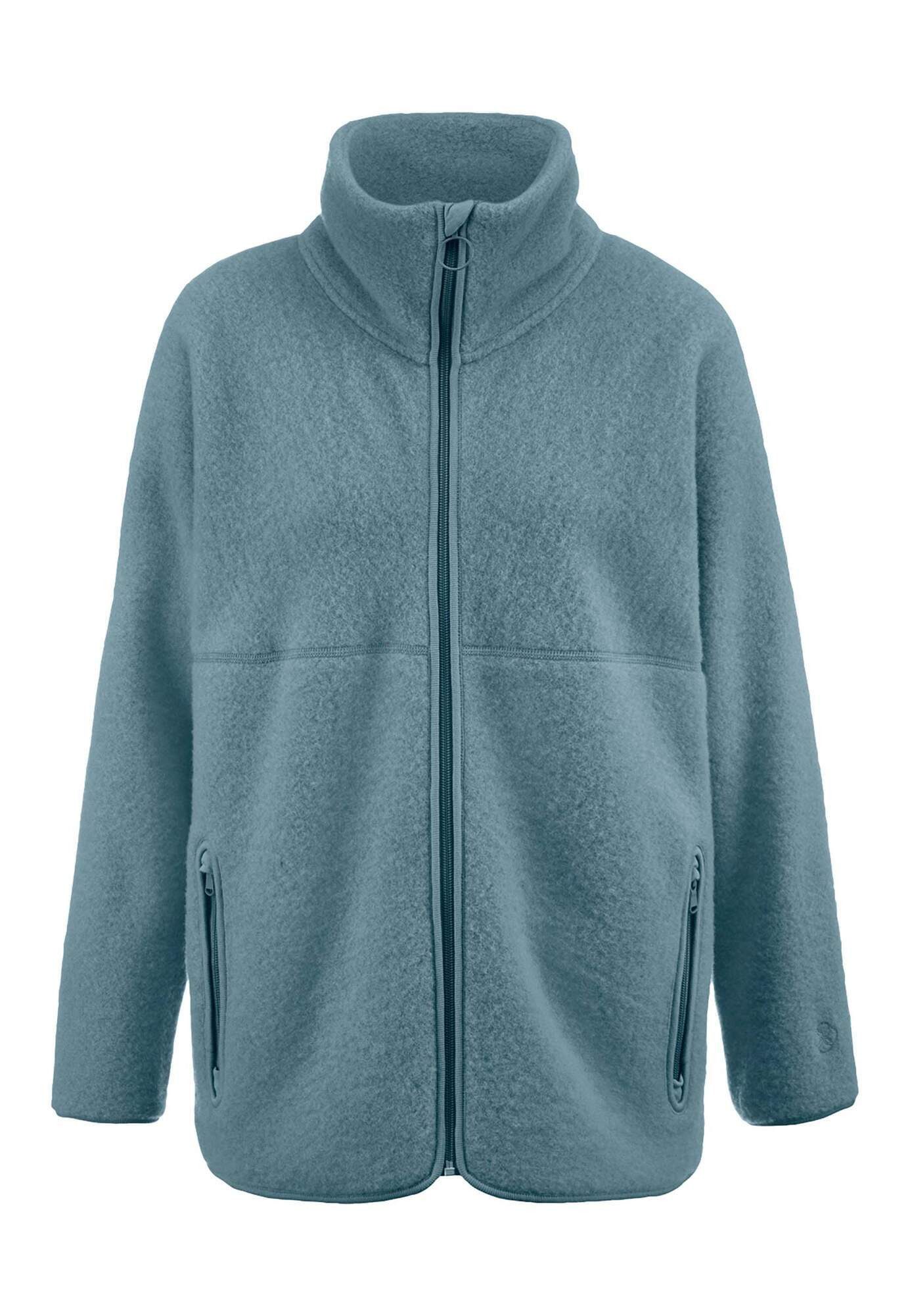 Hessnatur Fleecejacke Oversized aus reiner Bio-Merinowolle (1-St) günstig online kaufen